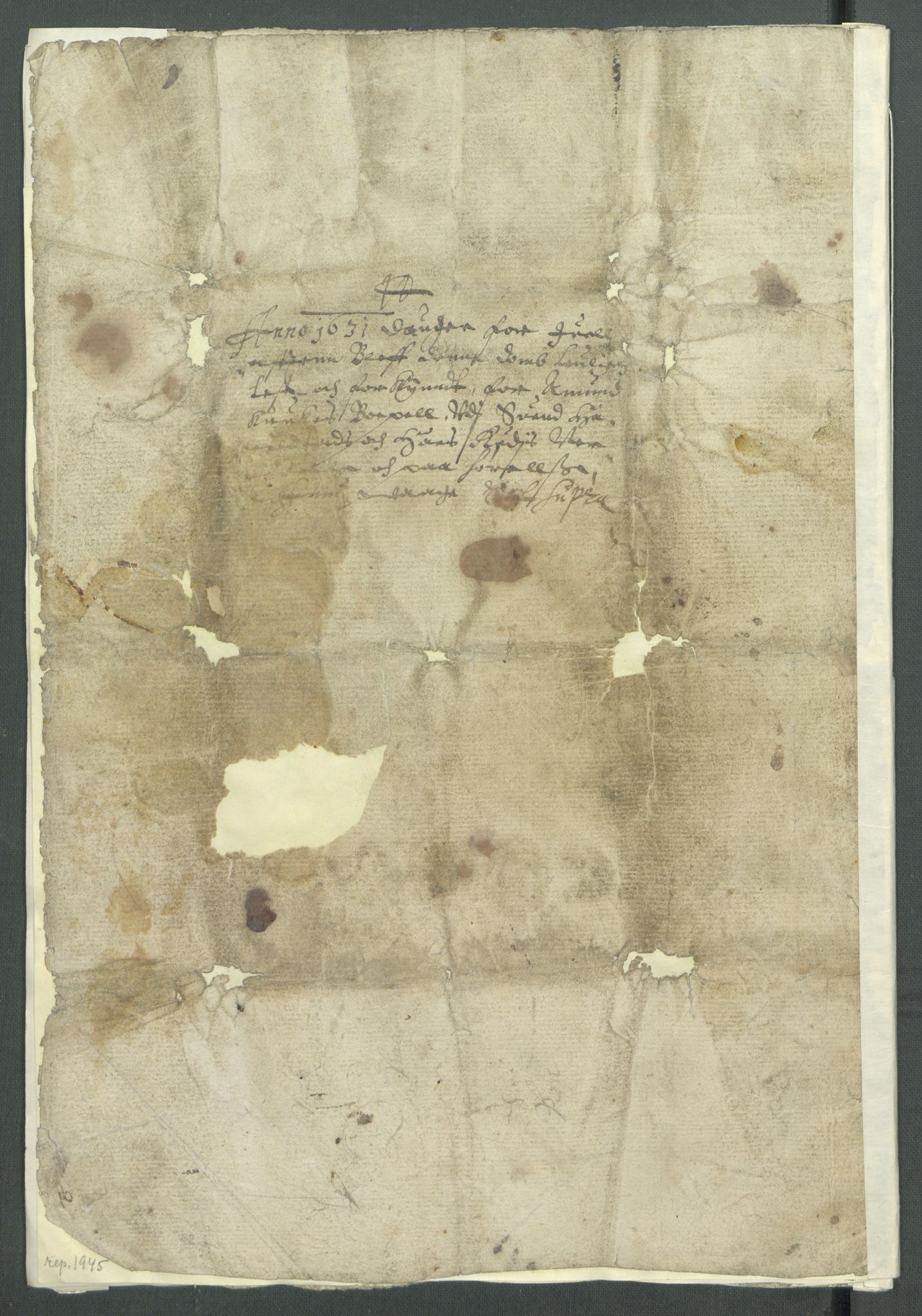 Riksarkivets diplomsamling, AV/RA-EA-5965/F02/L0140: Dokumenter, 1631, p. 75