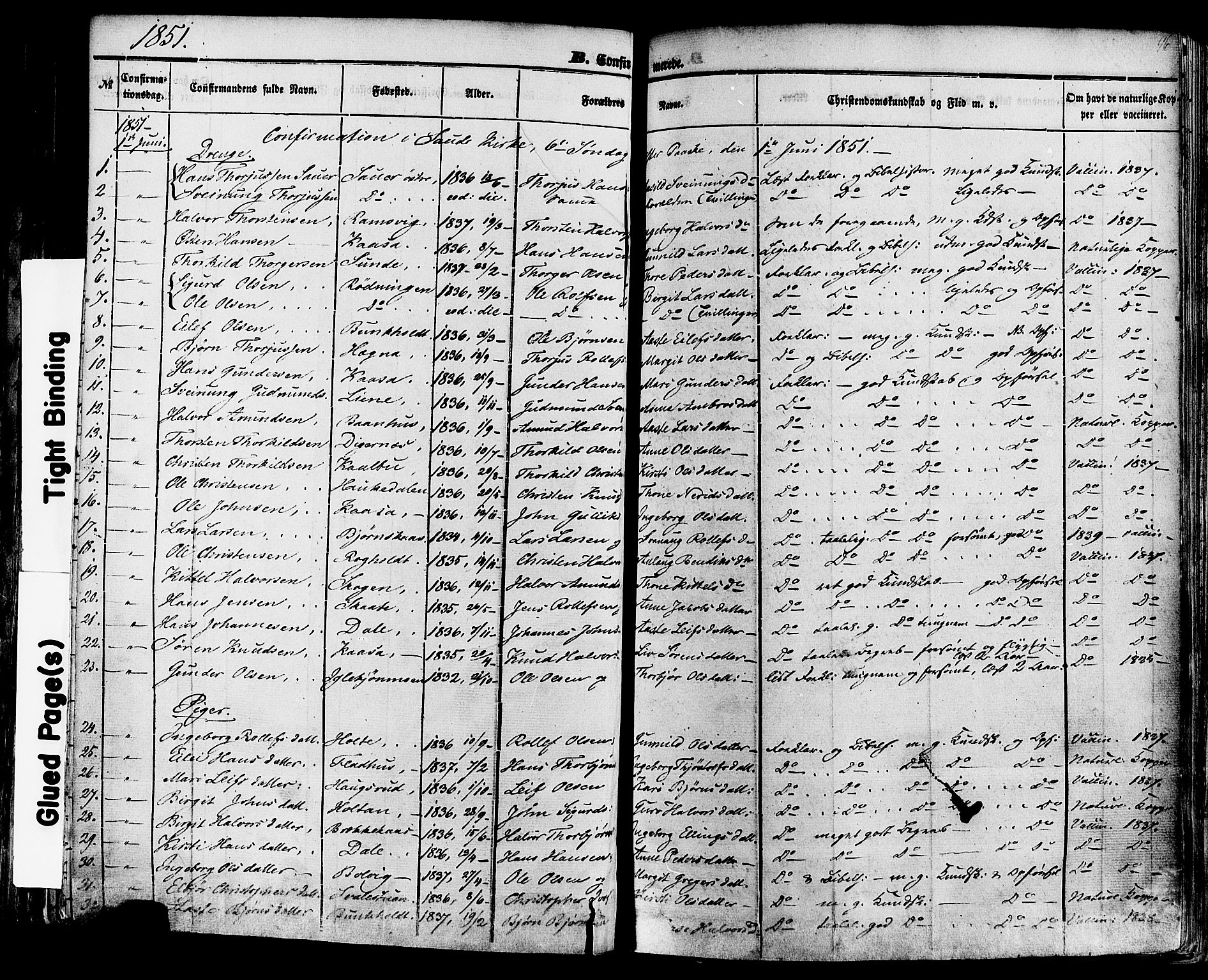 Sauherad kirkebøker, SAKO/A-298/F/Fa/L0007: Parish register (official) no. I 7, 1851-1873, p. 96