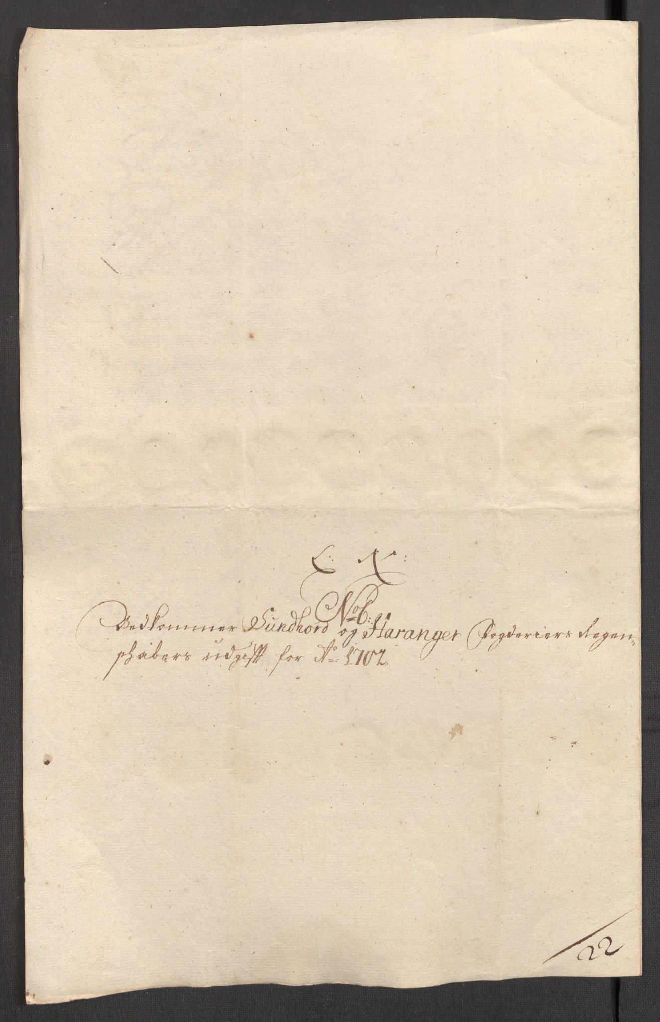 Rentekammeret inntil 1814, Reviderte regnskaper, Fogderegnskap, AV/RA-EA-4092/R48/L2980: Fogderegnskap Sunnhordland og Hardanger, 1702, p. 215