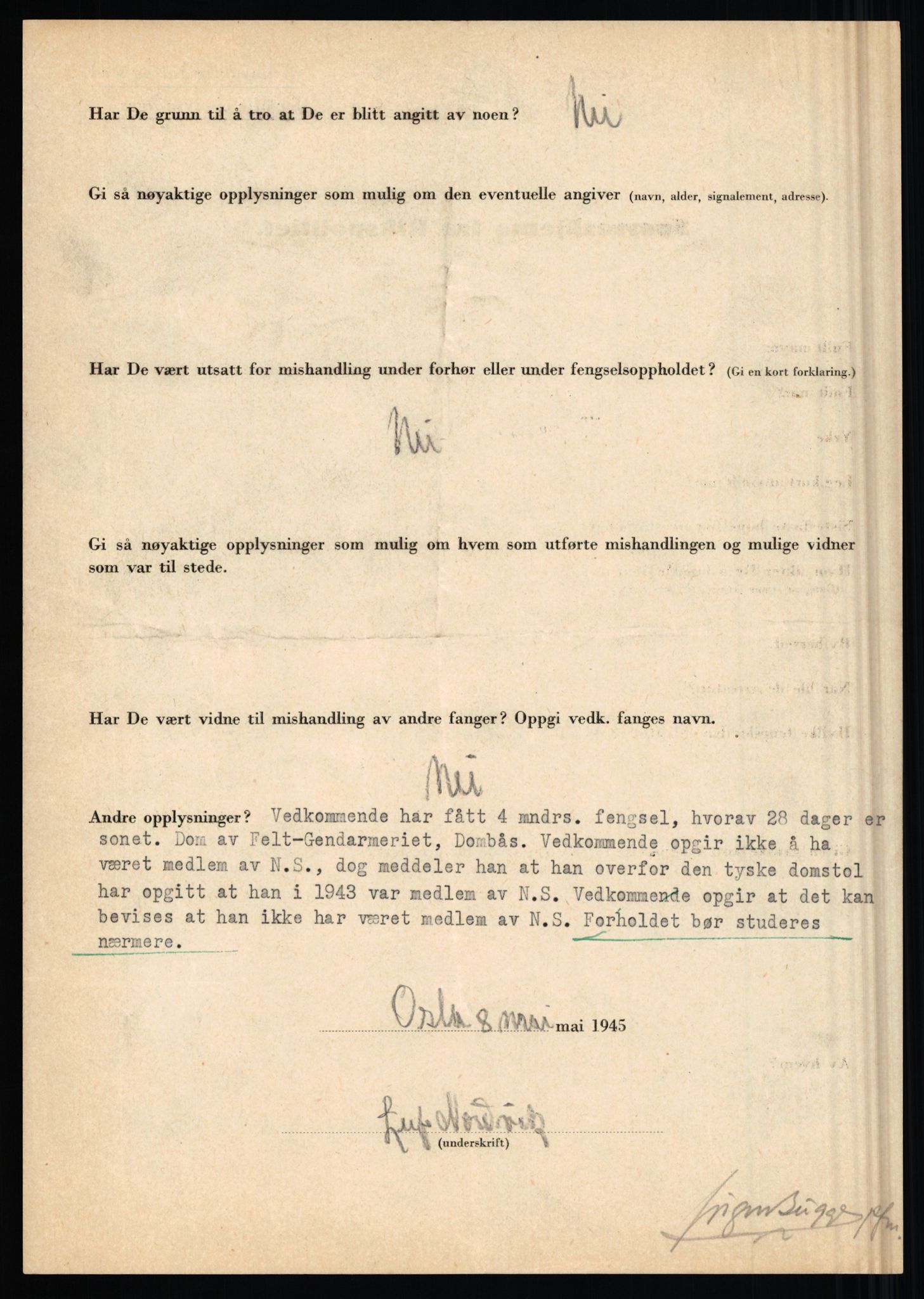 Rikspolitisjefen, AV/RA-S-1560/L/L0012: Mogensen, Øivind - Noraas, Lars, 1940-1945, p. 1081