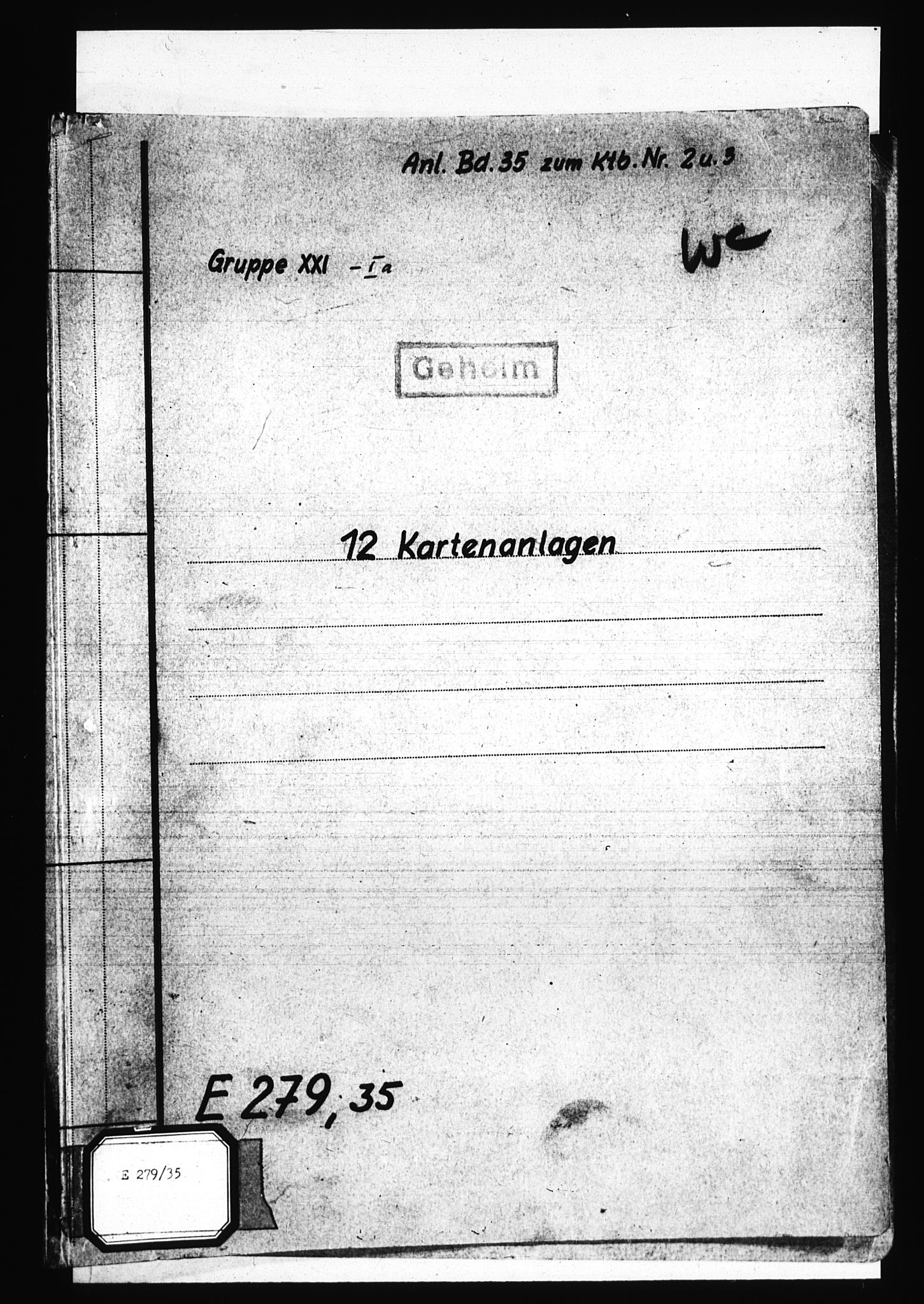 Documents Section, RA/RAFA-2200/V/L0085: Amerikansk mikrofilm "Captured German Documents".
Box No. 724.  FKA jnr. 615/1954., 1940-1941, p. 371