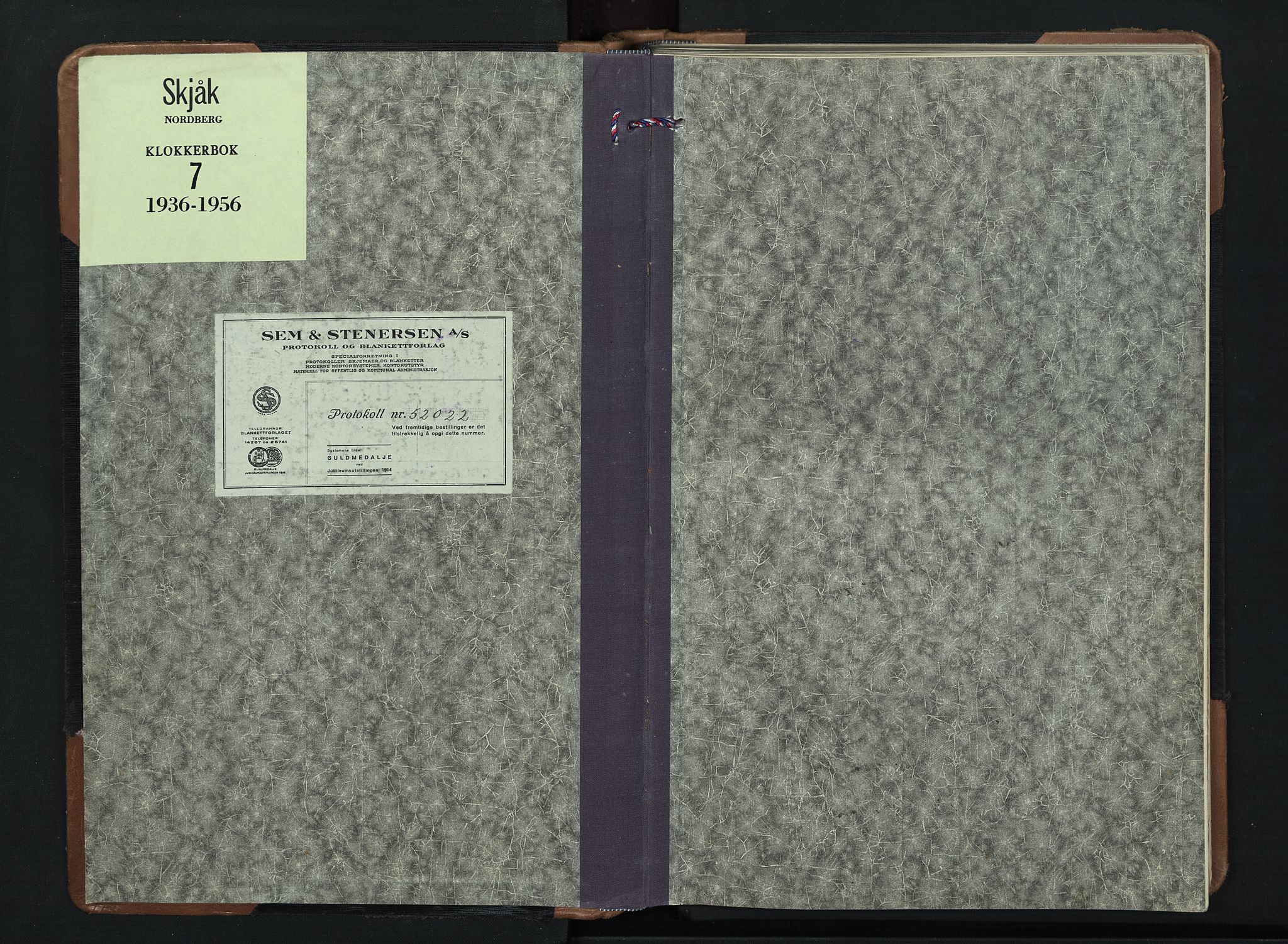 Skjåk prestekontor, SAH/PREST-072/H/Ha/Hab/L0007: Parish register (copy) no. 7, 1936-1958