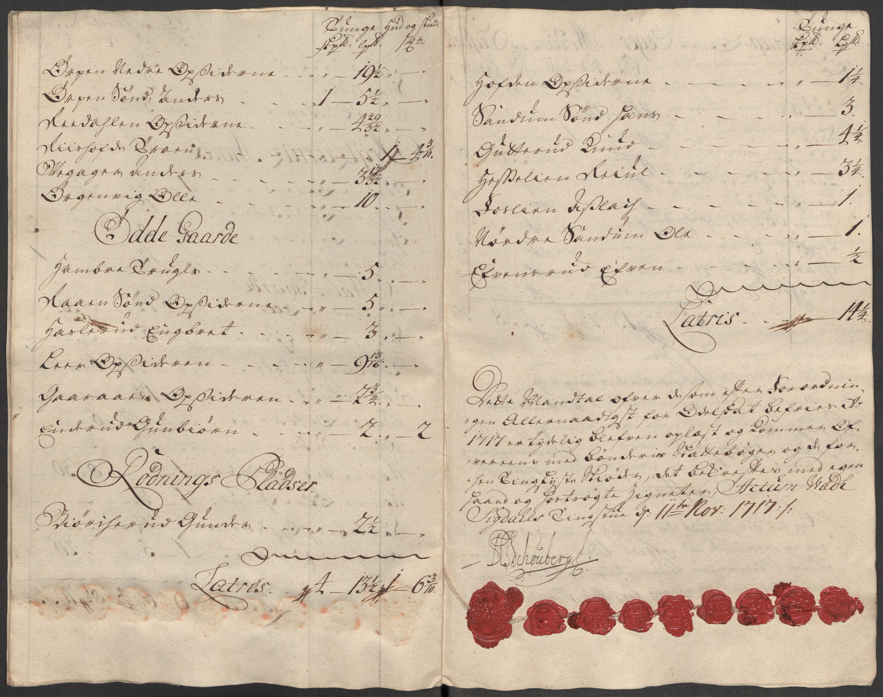 Rentekammeret inntil 1814, Reviderte regnskaper, Fogderegnskap, AV/RA-EA-4092/R31/L1711: Fogderegnskap Hurum, Røyken, Eiker, Lier og Buskerud, 1717, p. 361