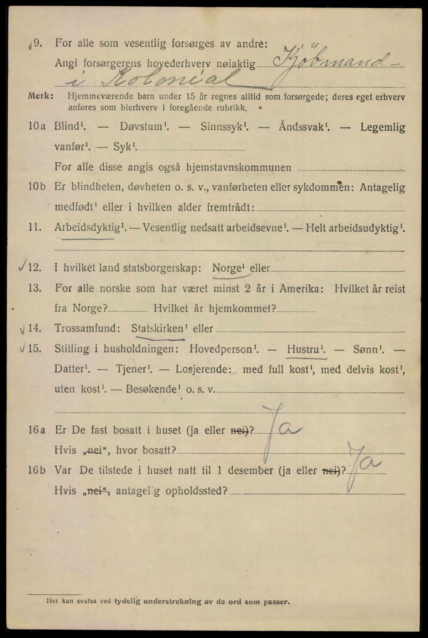 SAO, 1920 census for Kristiania, 1920, p. 180758