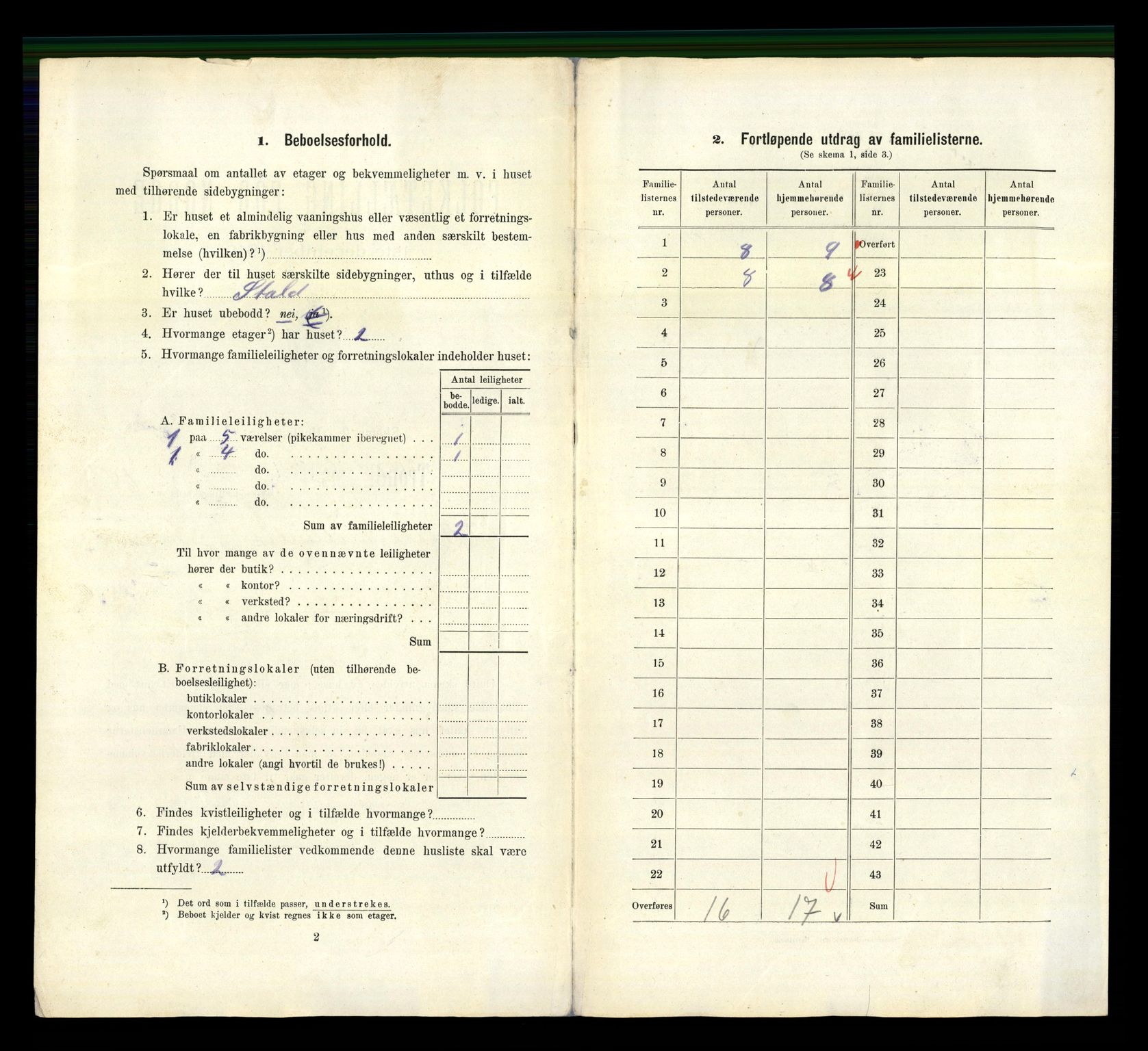 RA, 1910 census for Trondheim, 1910, p. 17244