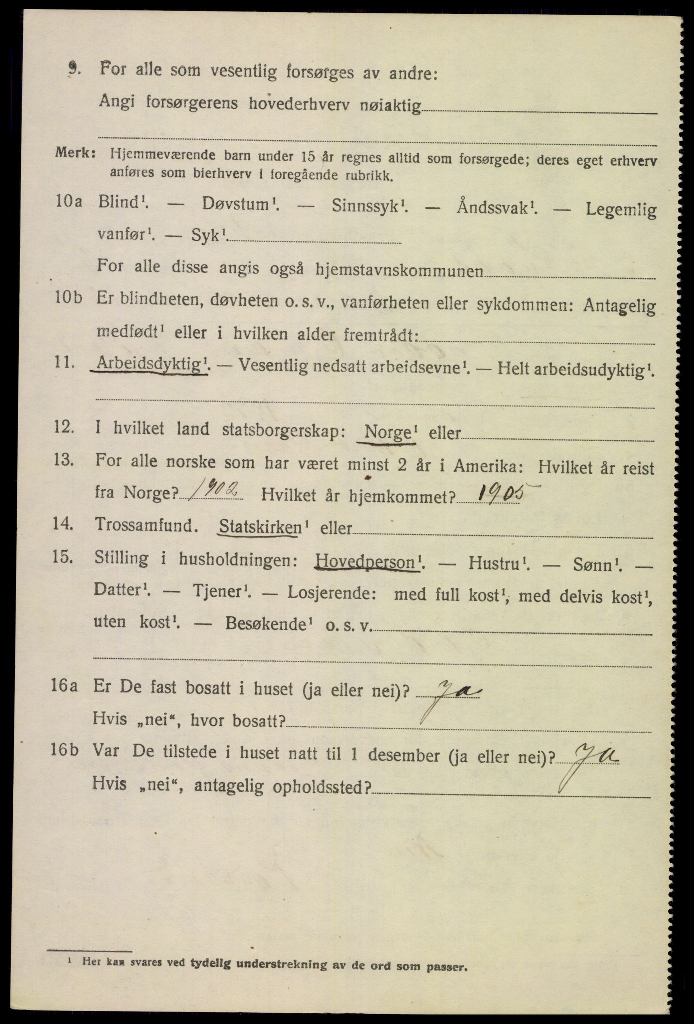 SAK, 1920 census for Kvås, 1920, p. 1735