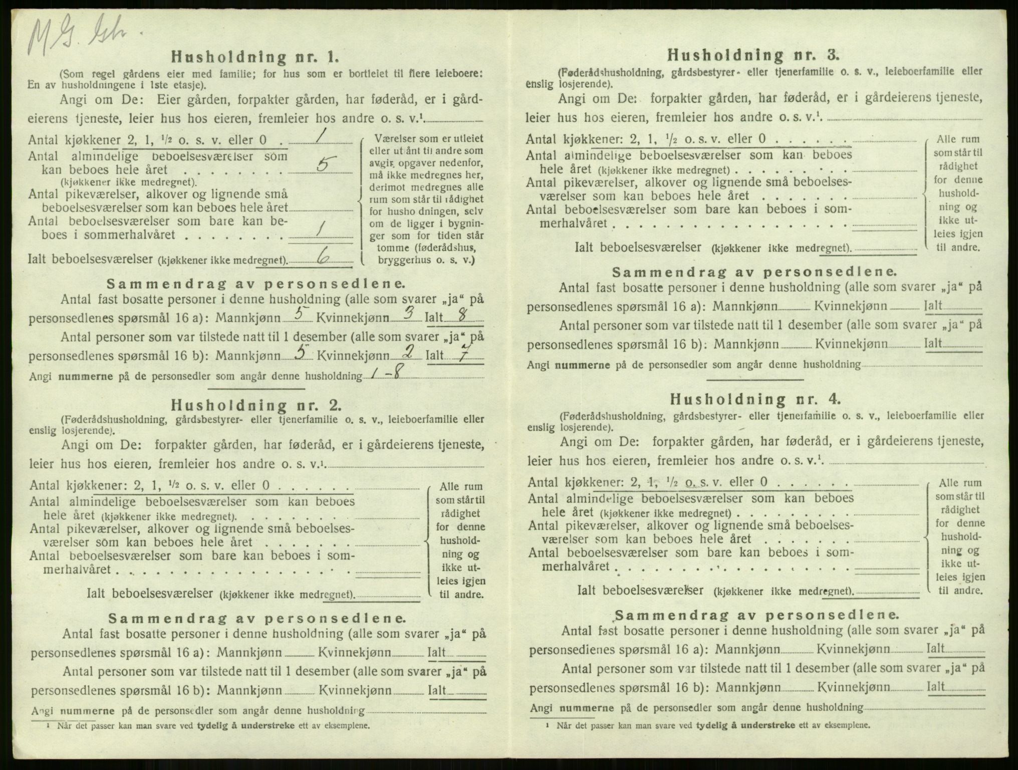 SAKO, 1920 census for Stokke, 1920, p. 1018