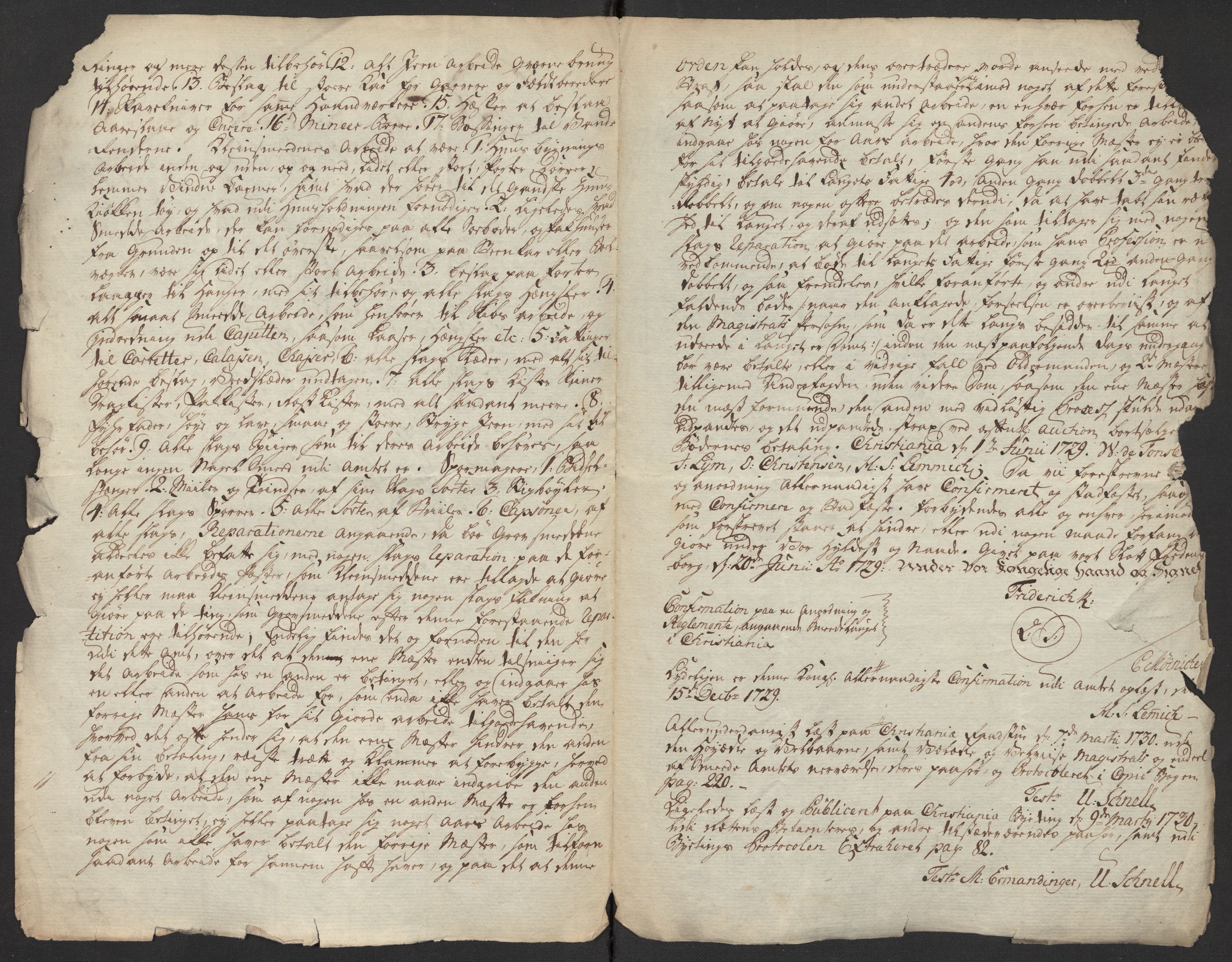 Oslo politidistrikt, SAO/A-10085/D/Da/L0001: Innkomne brev, pro memoria m.v., 1729-1779, p. 3