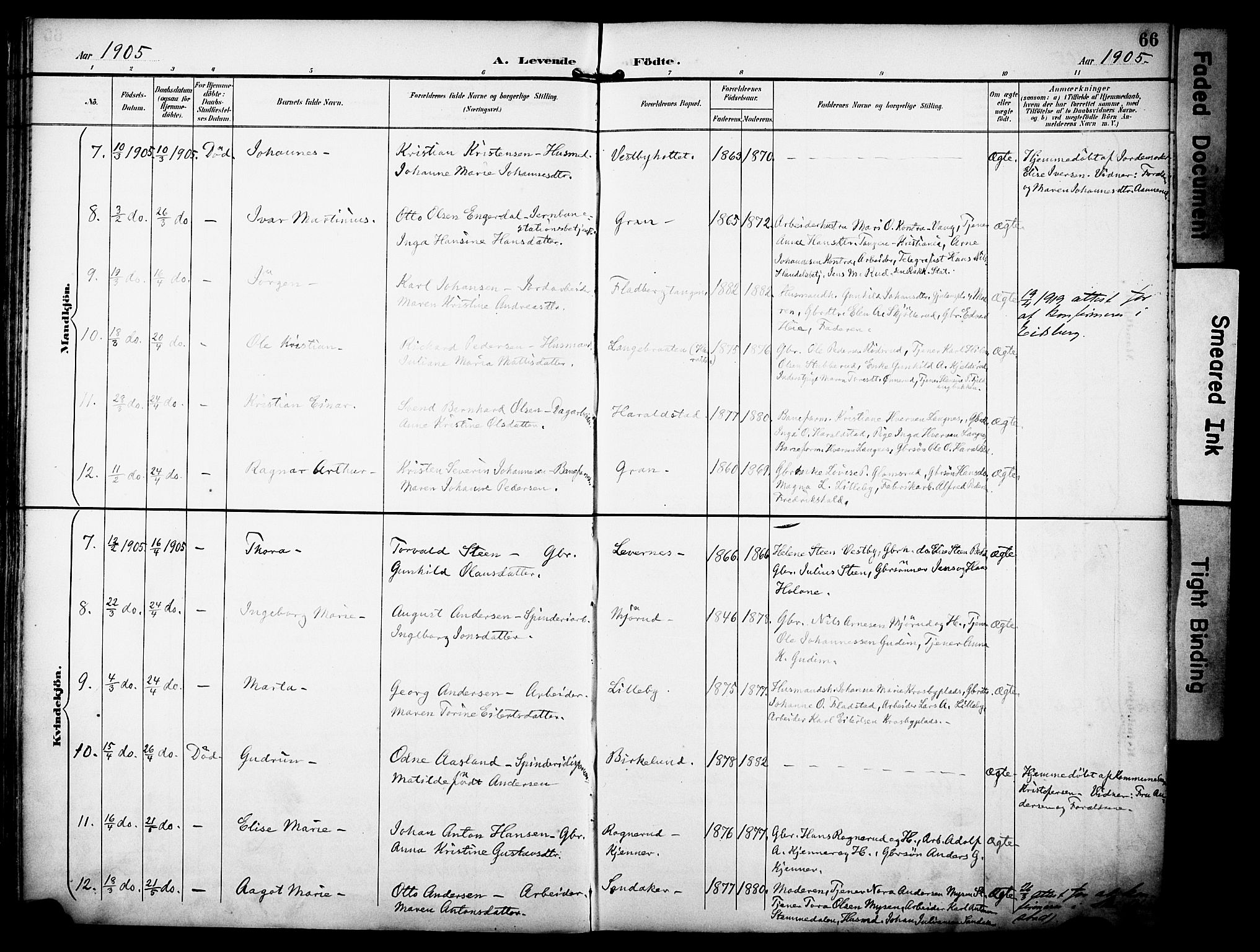 Rakkestad prestekontor Kirkebøker, AV/SAO-A-2008/F/Fa/L0013: Parish register (official) no. I 13, 1894-1908, p. 66