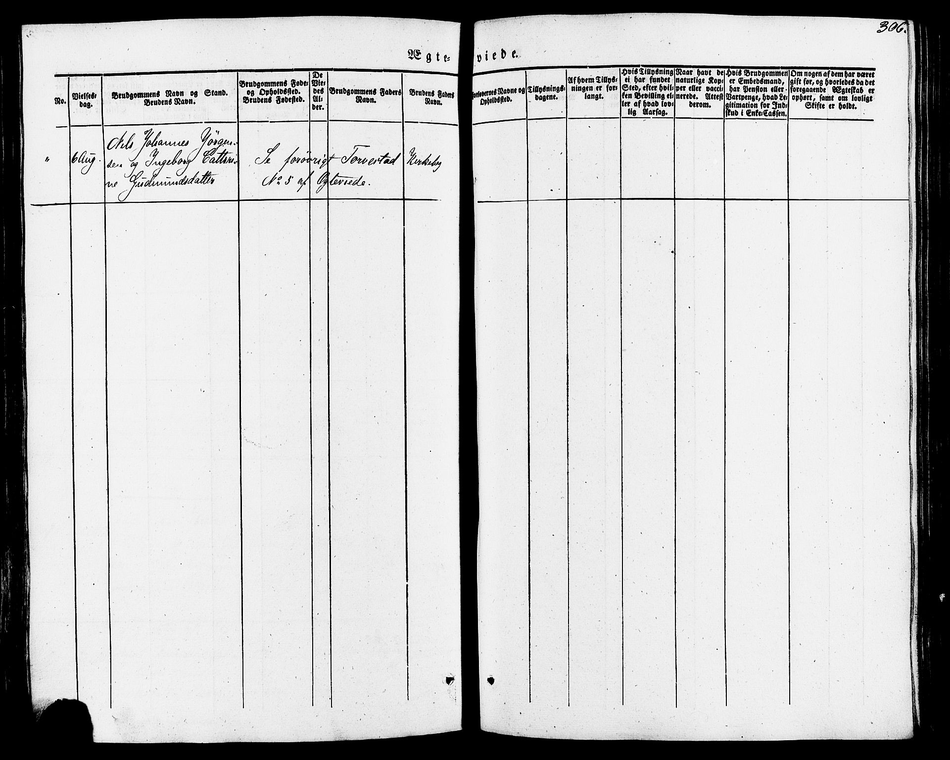 Torvastad sokneprestkontor, AV/SAST-A -101857/H/Ha/Haa/L0007: Parish register (official) no. A 7, 1838-1882, p. 306