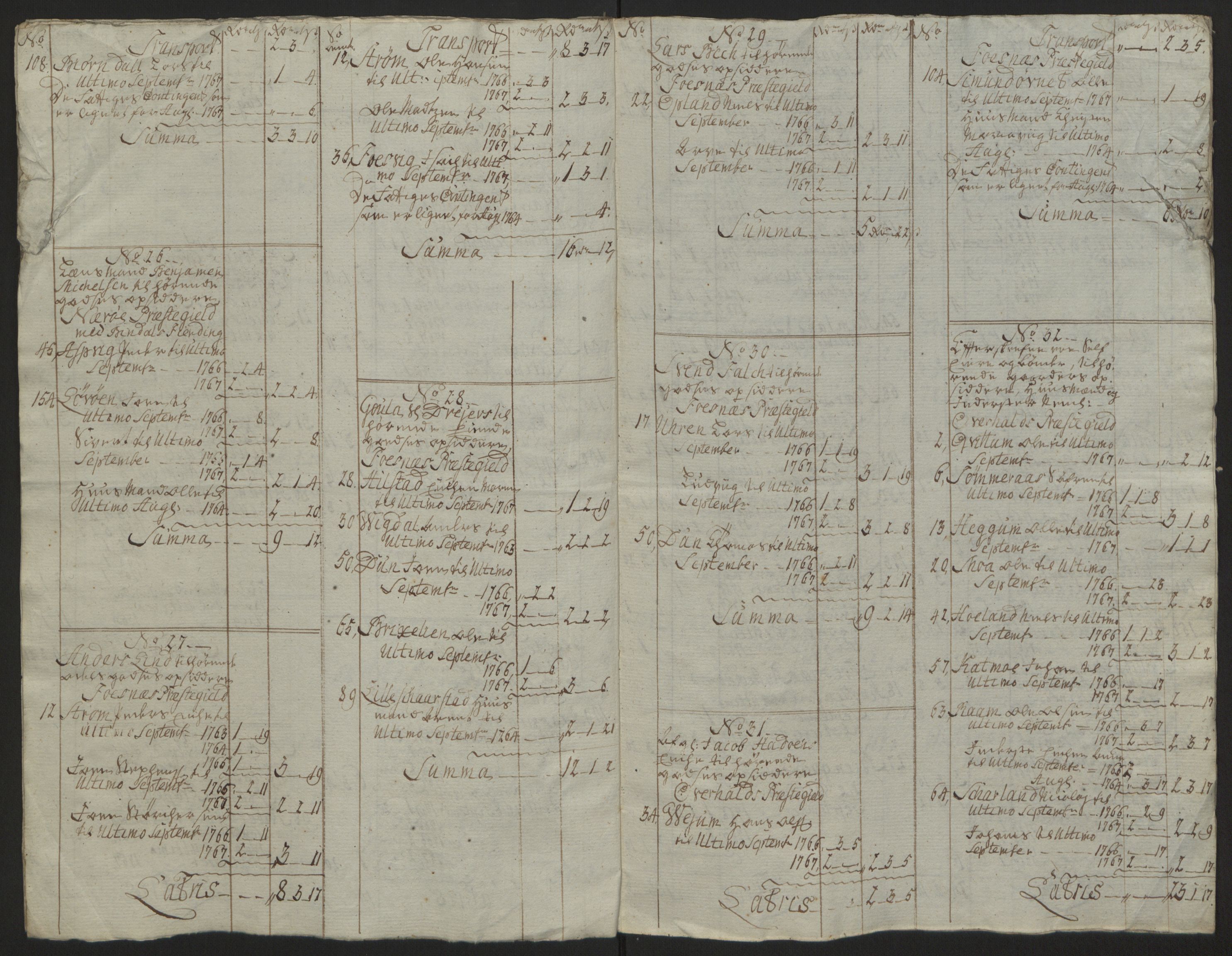 Rentekammeret inntil 1814, Reviderte regnskaper, Fogderegnskap, RA/EA-4092/R64/L4502: Ekstraskatten Namdal, 1762-1772, p. 297