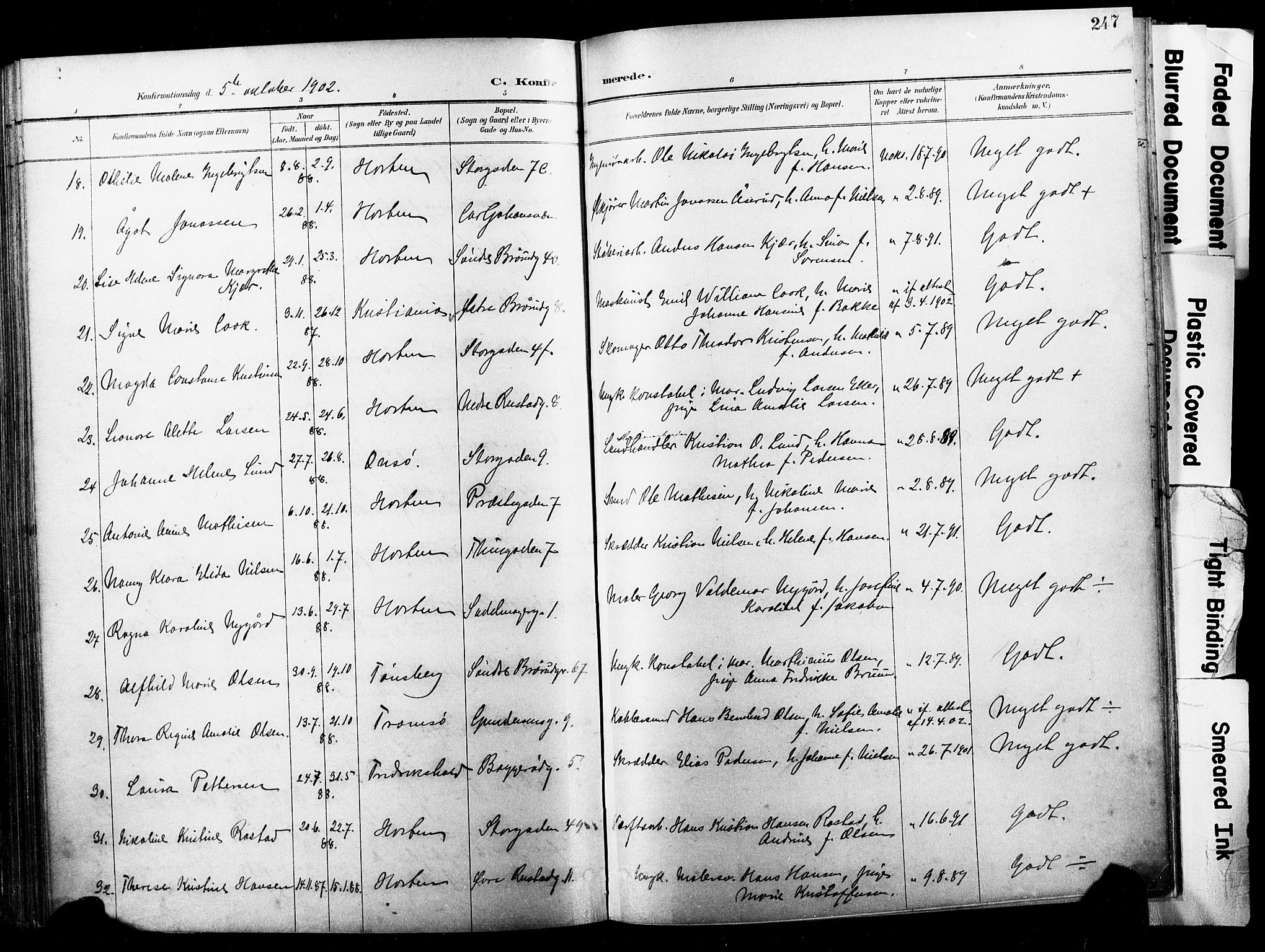 Horten kirkebøker, AV/SAKO-A-348/F/Fa/L0005: Parish register (official) no. 5, 1896-1904, p. 247