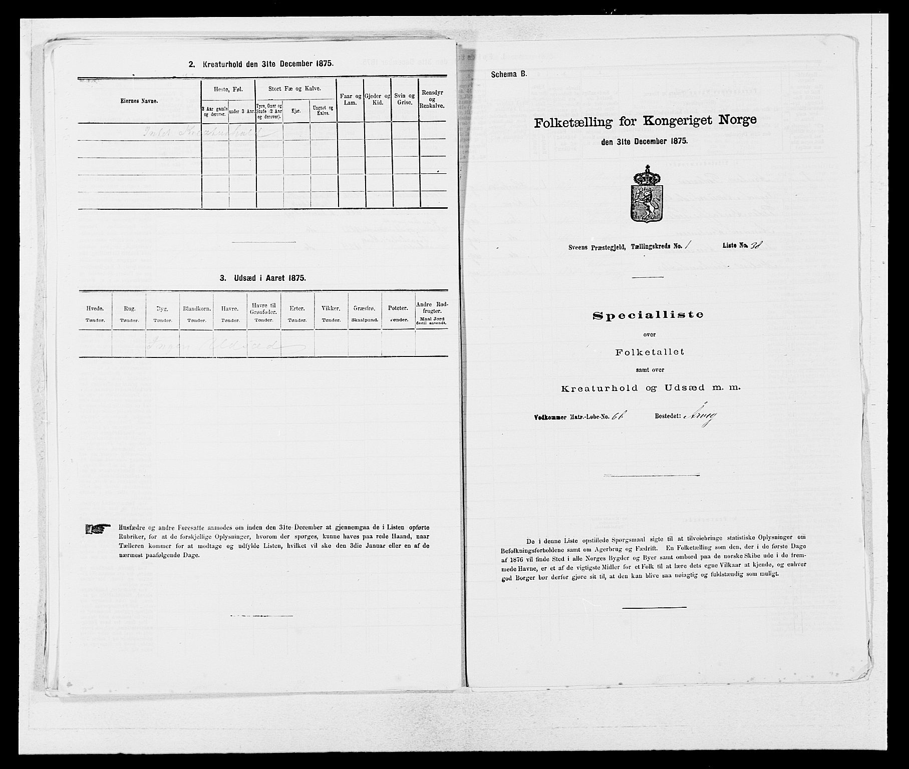 SAB, 1875 census for 1216P Sveio, 1875, p. 124