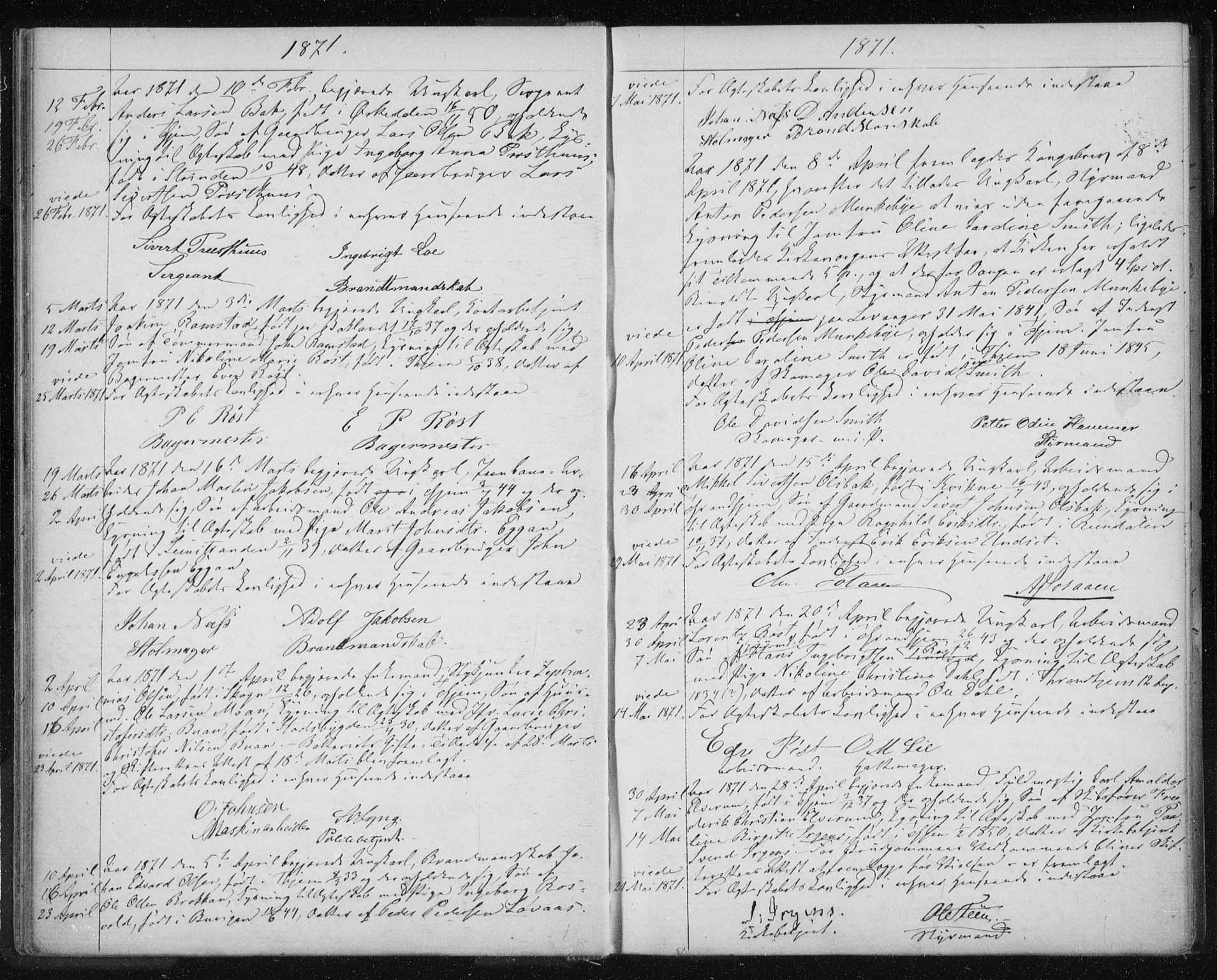 Ministerialprotokoller, klokkerbøker og fødselsregistre - Sør-Trøndelag, SAT/A-1456/601/L0056: Parish register (official) no. 601A24, 1867-1883