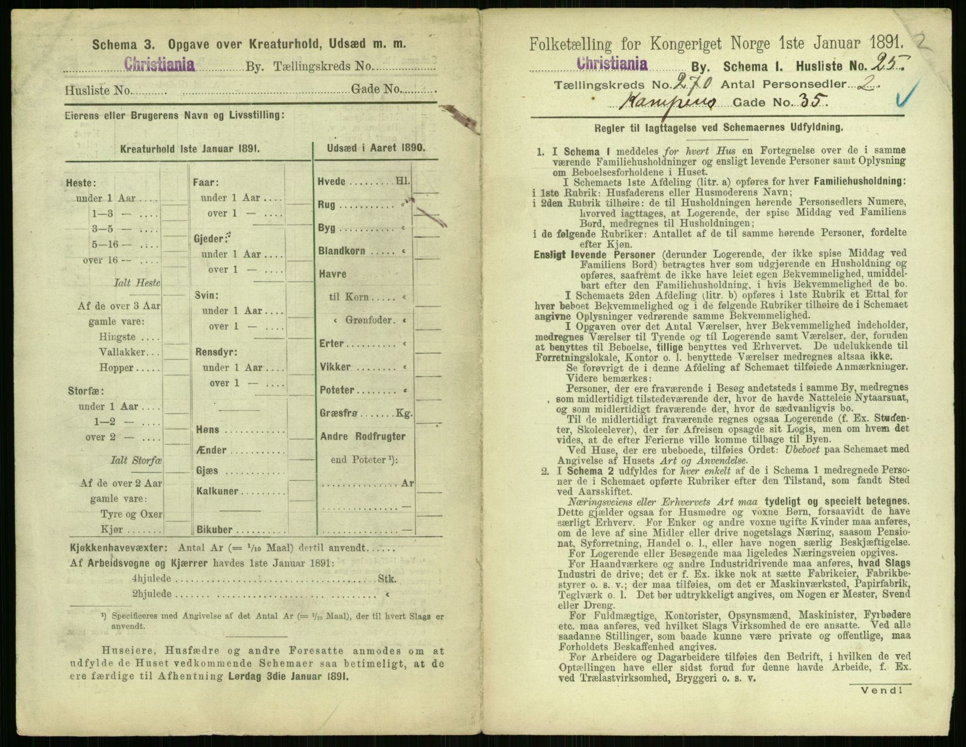 RA, 1891 census for 0301 Kristiania, 1891, p. 164071