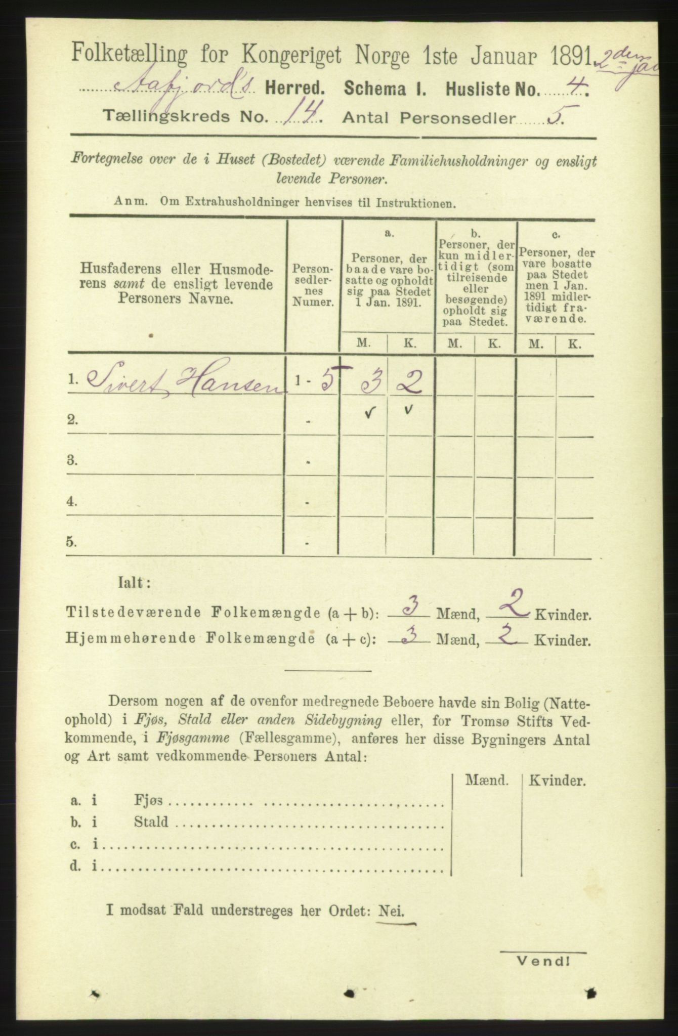 RA, 1891 census for 1630 Åfjord, 1891, p. 4603