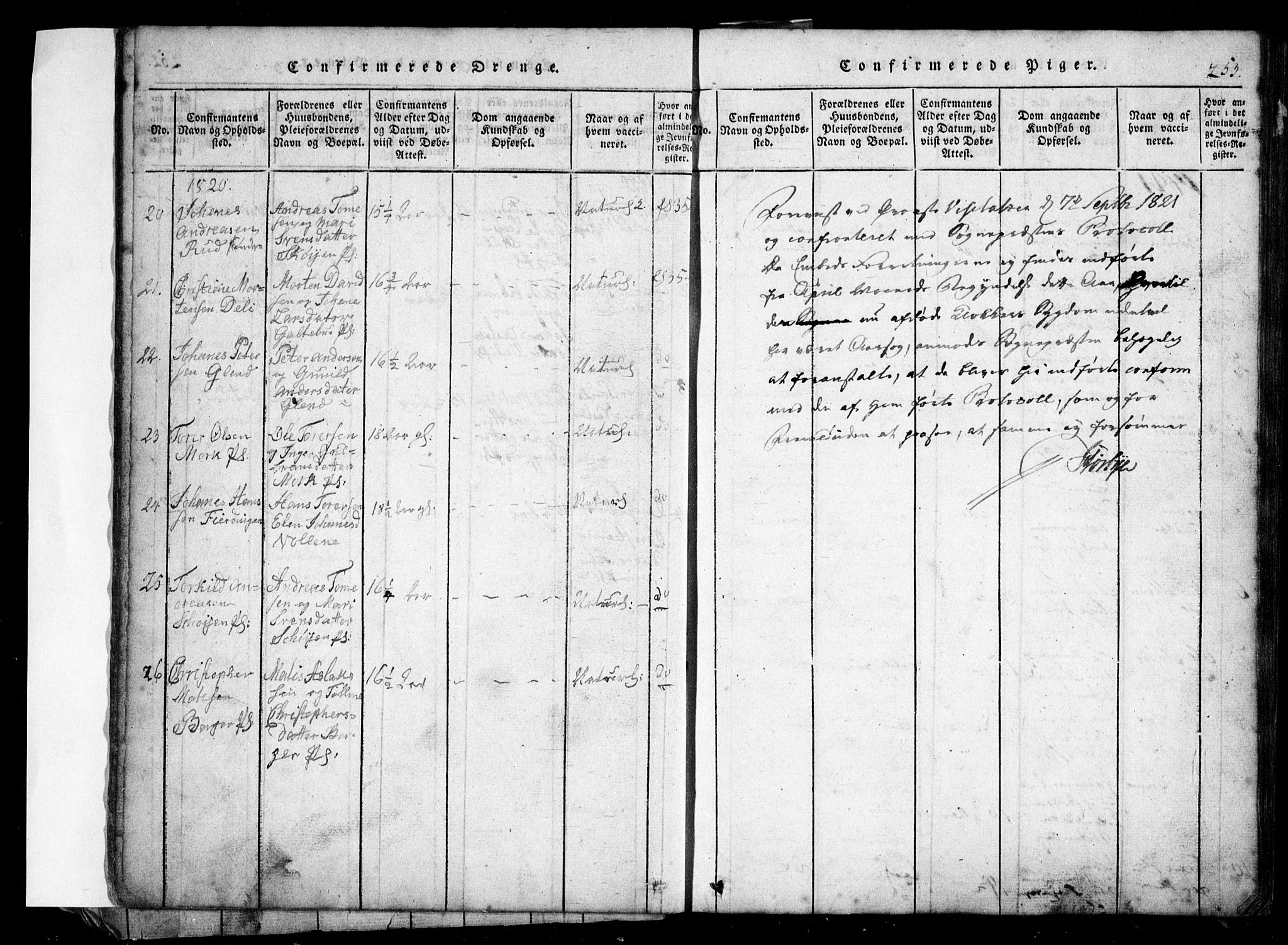 Spydeberg prestekontor Kirkebøker, SAO/A-10924/G/Ga/L0001: Parish register (copy) no. I 1, 1814-1868, p. 253
