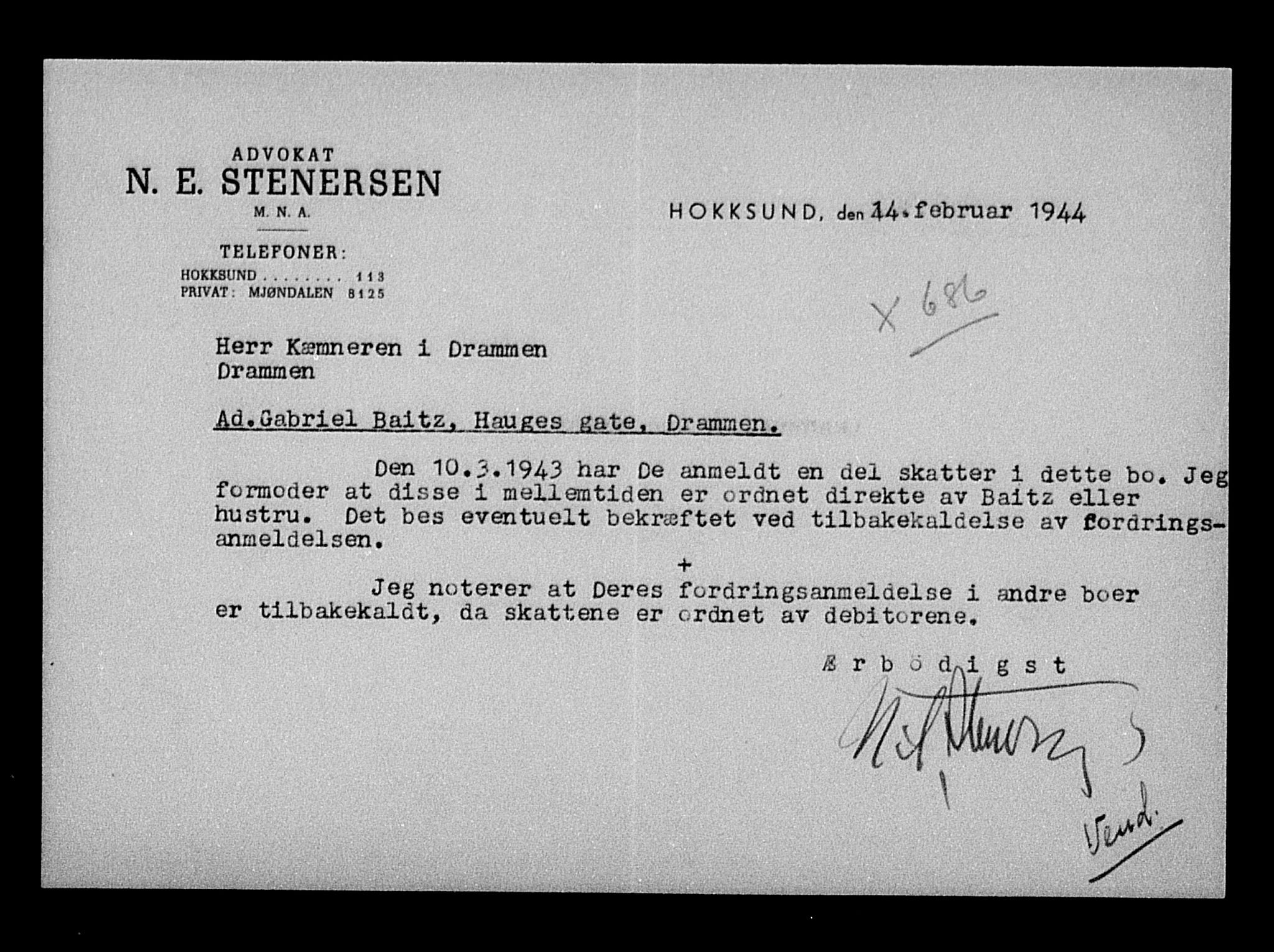 Justisdepartementet, Tilbakeføringskontoret for inndratte formuer, AV/RA-S-1564/H/Hc/Hcd/L0989: --, 1945-1947, p. 414