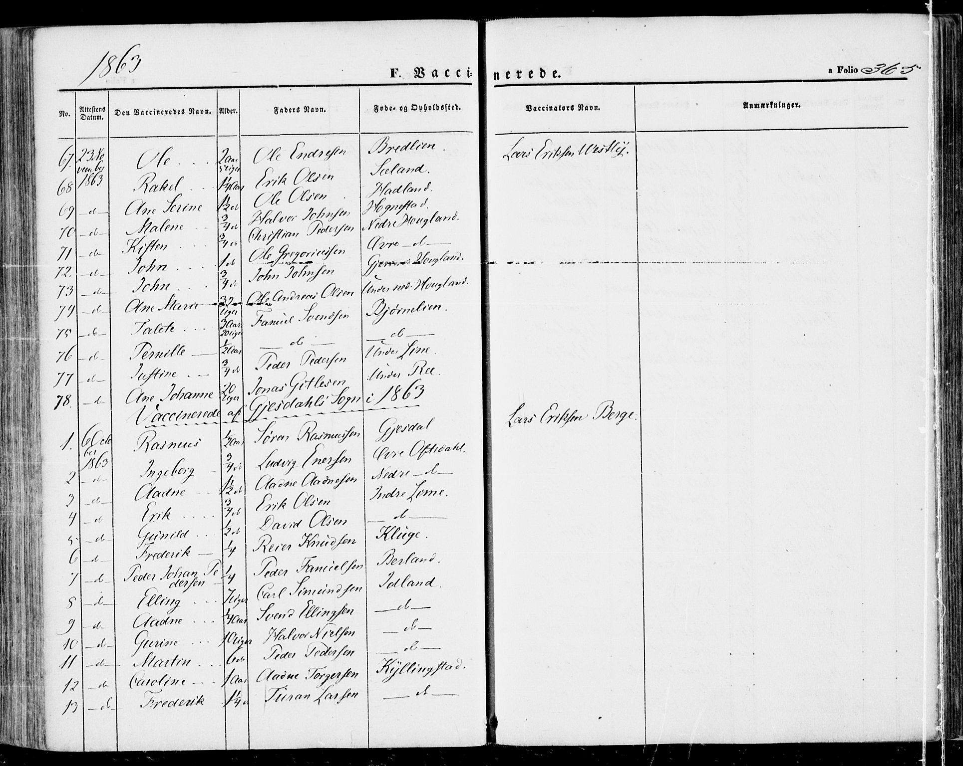 Lye sokneprestkontor, AV/SAST-A-101794/001/30BA/L0007: Parish register (official) no. A 6, 1856-1871, p. 365