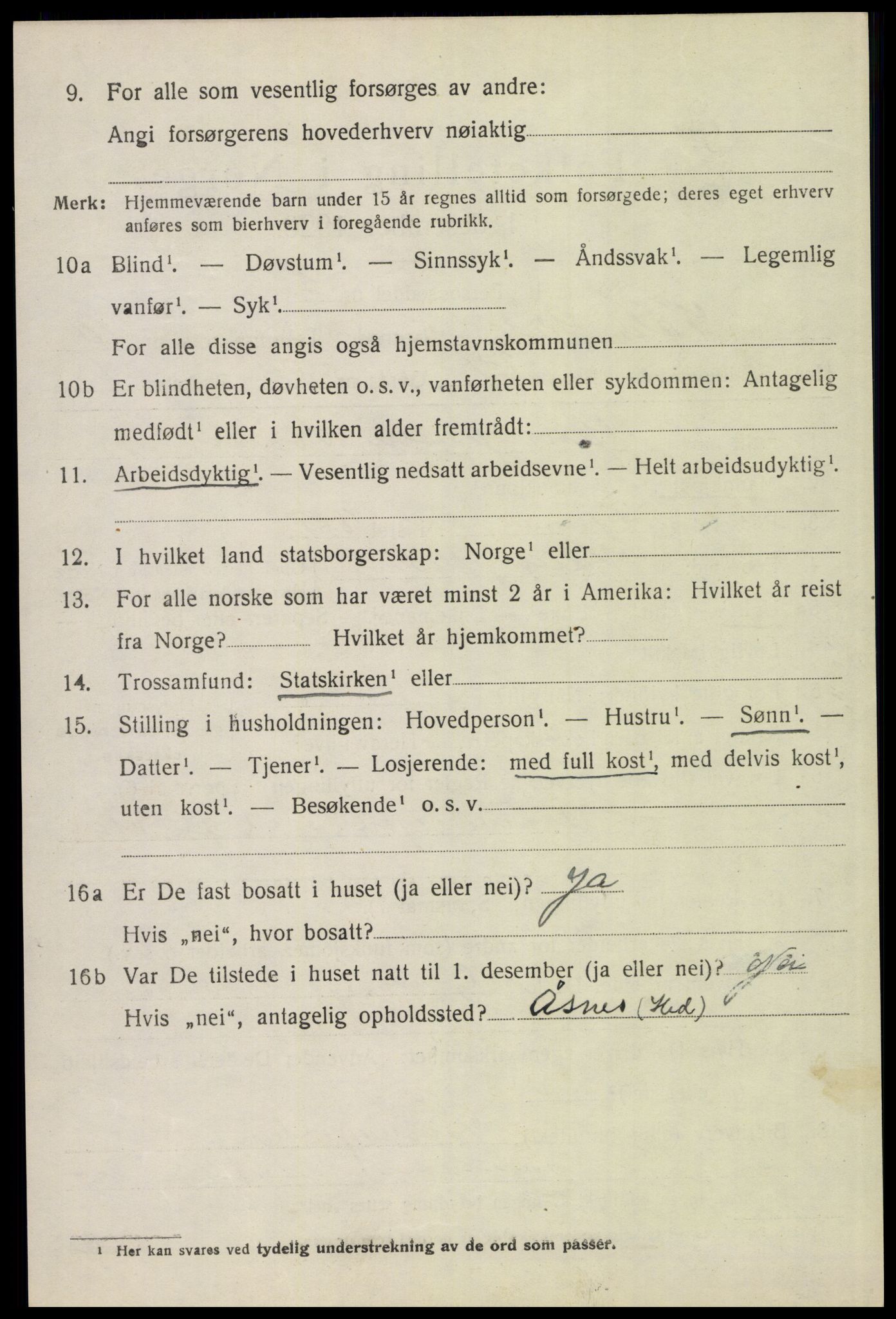 SAH, 1920 census for Våler (Hedmark), 1920, p. 10170