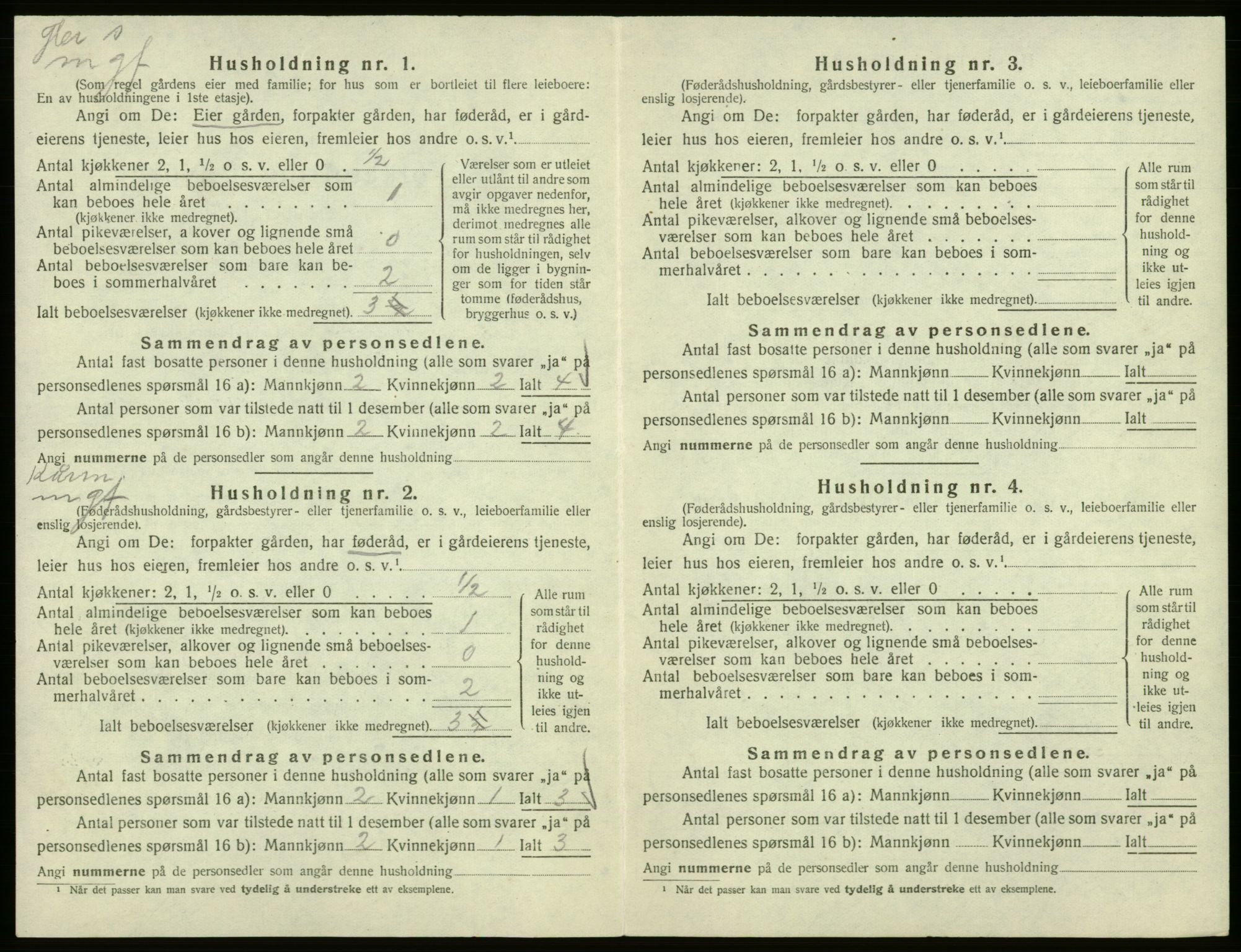 SAB, 1920 census for Hålandsdal, 1920, p. 98