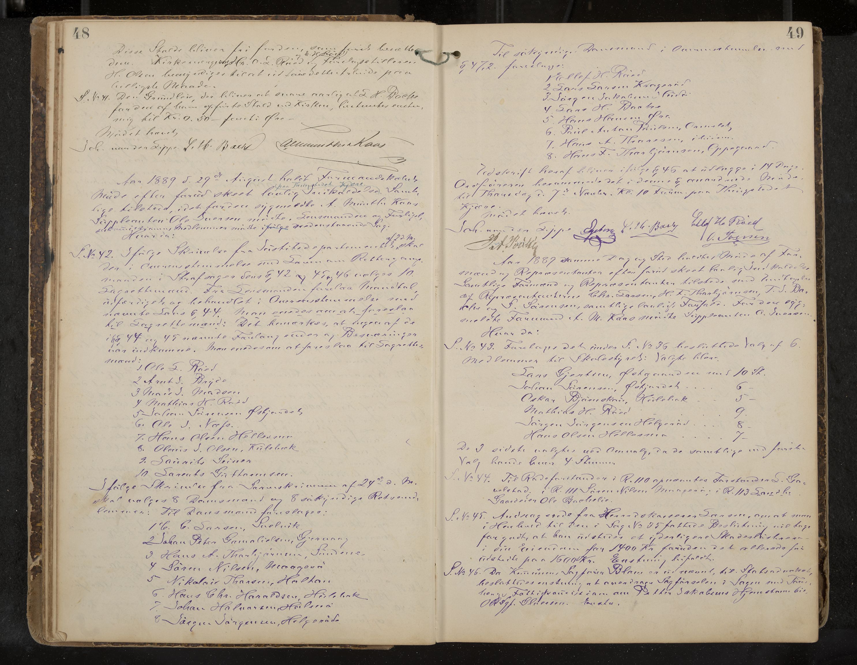 Tjøme formannskap og sentraladministrasjon, IKAK/0723021-1/A/L0003: Møtebok, 1886-1915, p. 48-49