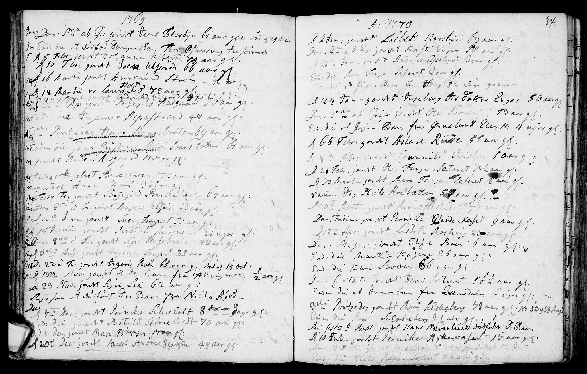Aremark prestekontor Kirkebøker, SAO/A-10899/F/Fa/L0003: Parish register (official) no. I 3, 1745-1795, p. 34