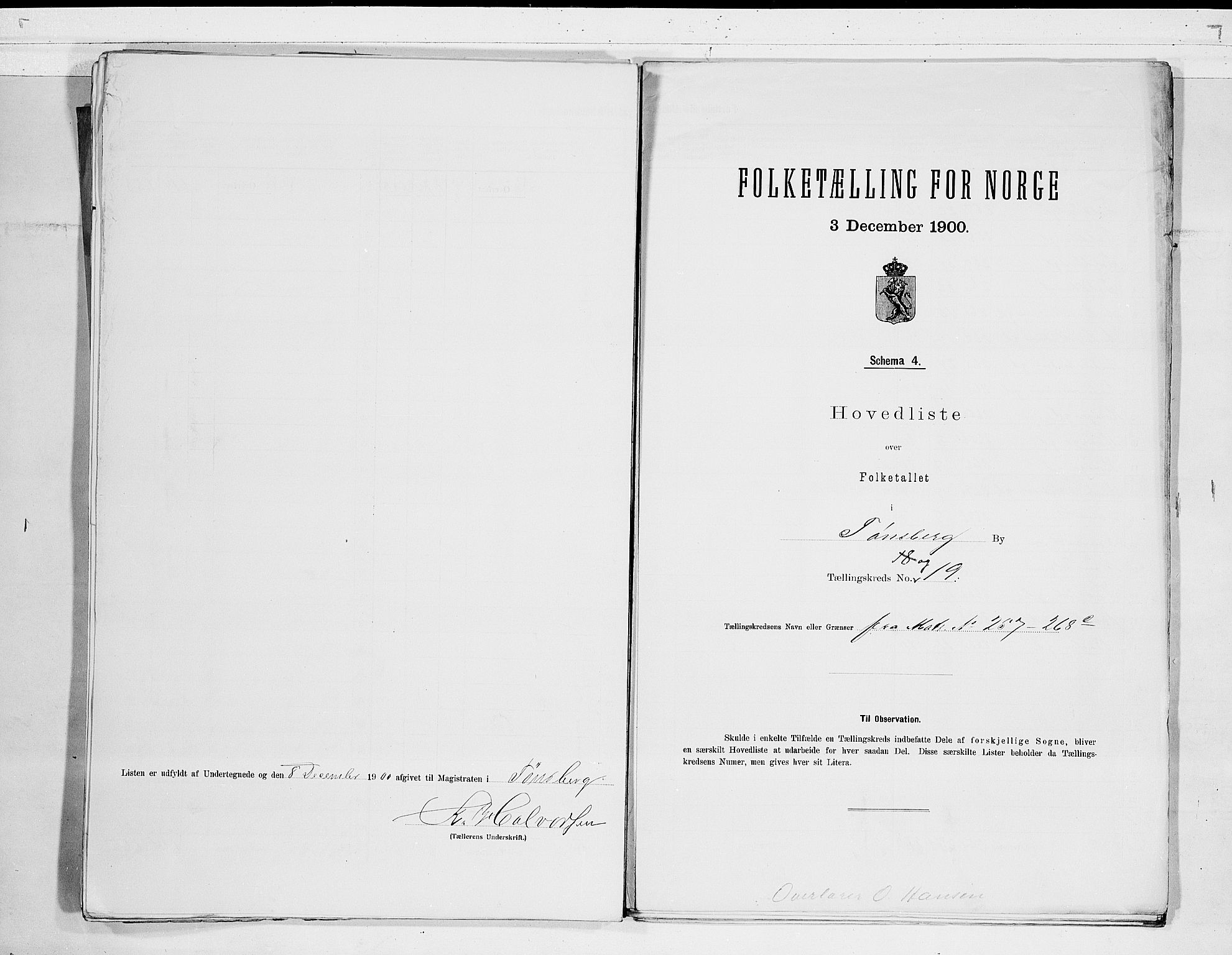 RA, 1900 census for Tønsberg, 1900, p. 40