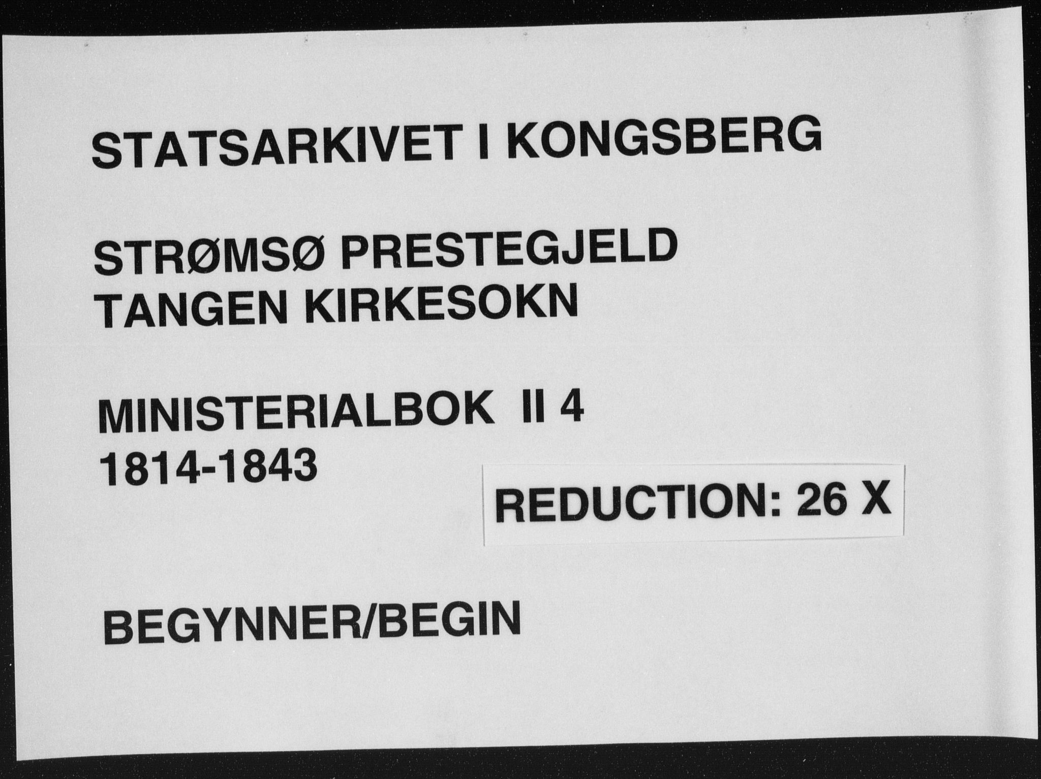 Strømsø kirkebøker, SAKO/A-246/F/Fb/L0004: Parish register (official) no. II 4, 1814-1843