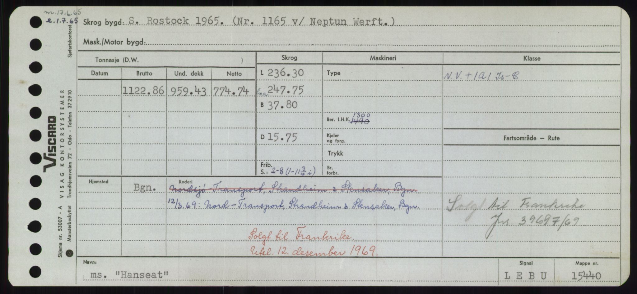 Sjøfartsdirektoratet med forløpere, Skipsmålingen, RA/S-1627/H/Hd/L0014: Fartøy, H-Havl, p. 257