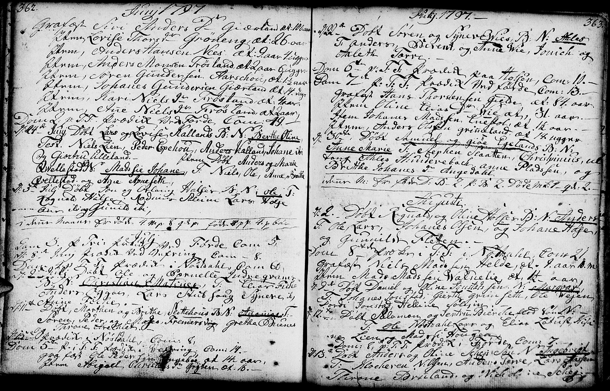 Førde sokneprestembete, AV/SAB-A-79901/H/Haa/Haaa/L0004: Parish register (official) no. A 4, 1781-1803, p. 362-363