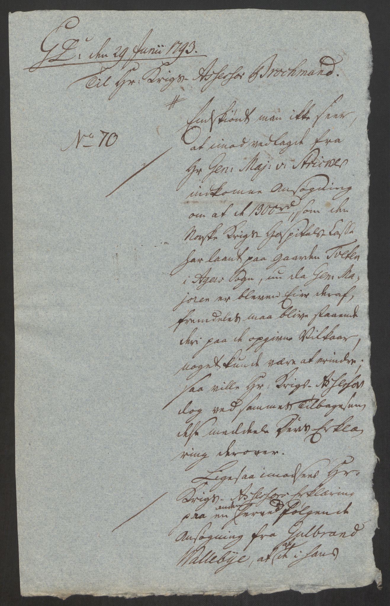 Forsvaret, Den norske kvesthuskasse/krigshospitalkasse, AV/RA-RAFA-1887/F/Fa/L0008: Konsepter, 1790-1793, p. 1136