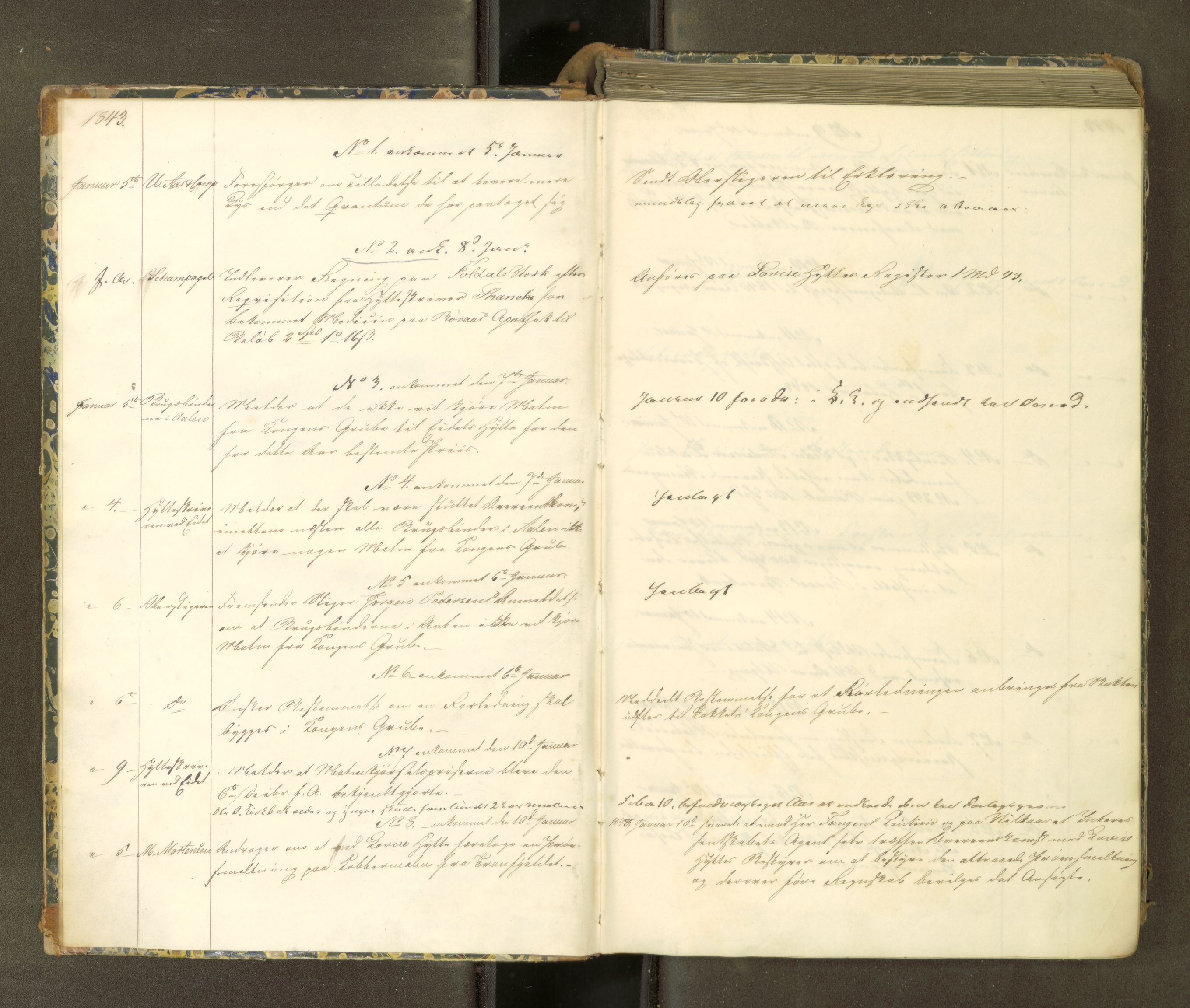 Røros kobberverk, SAT/PA-0211/1/38/L0056: 2.4 Direktørens journal, 1843-1846