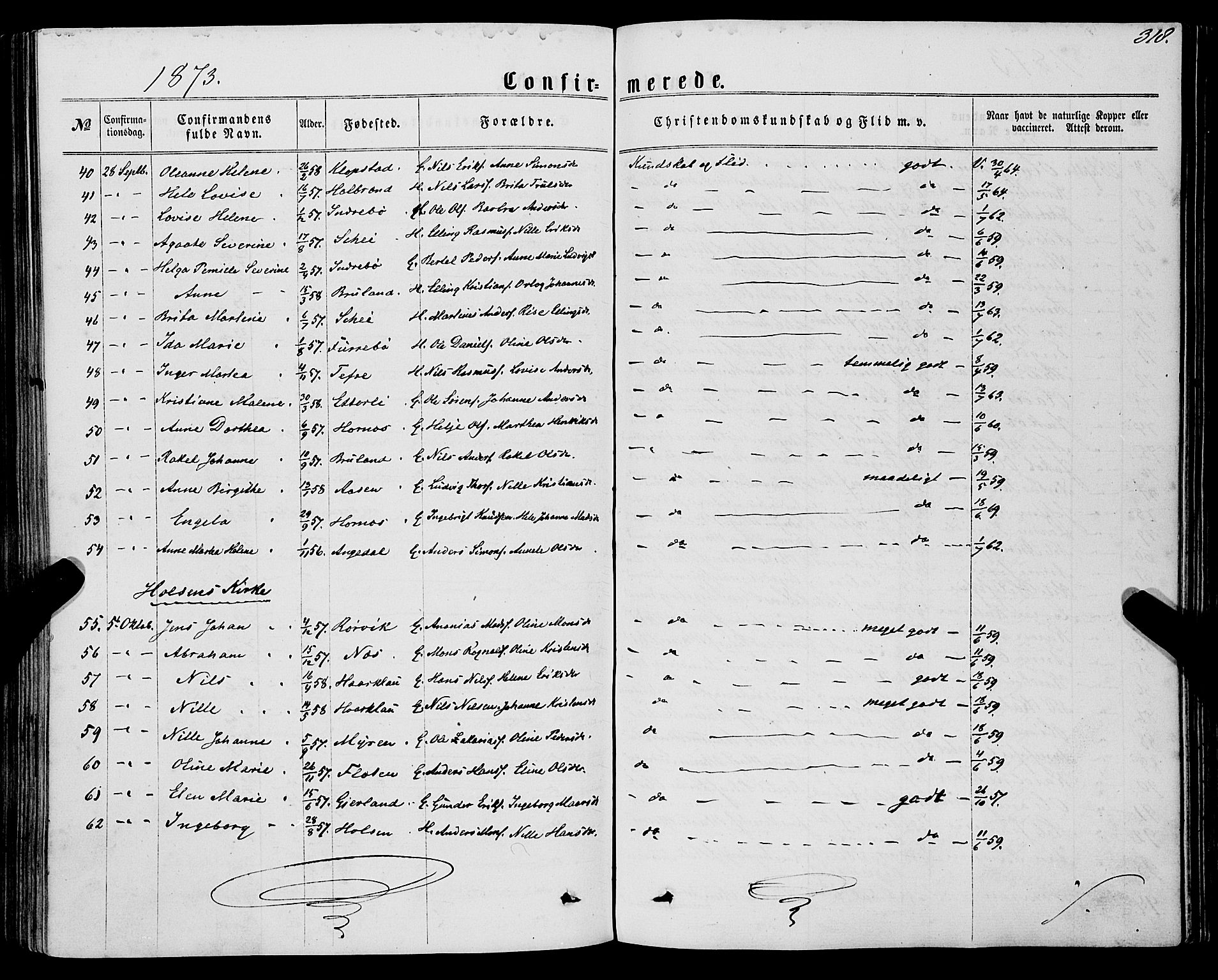 Førde sokneprestembete, AV/SAB-A-79901/H/Haa/Haaa/L0009: Parish register (official) no. A 9, 1861-1877, p. 318