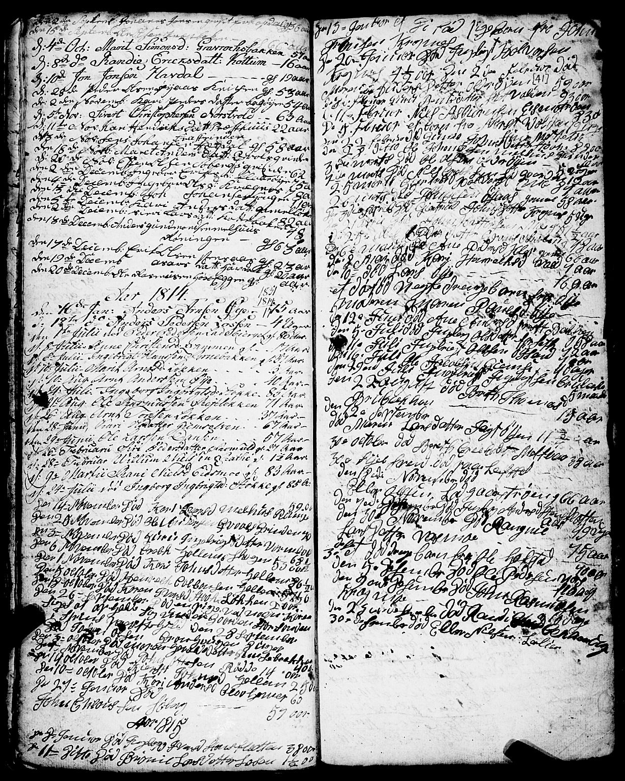 Ministerialprotokoller, klokkerbøker og fødselsregistre - Sør-Trøndelag, SAT/A-1456/691/L1091: Parish register (copy) no. 691C02, 1802-1815, p. 41