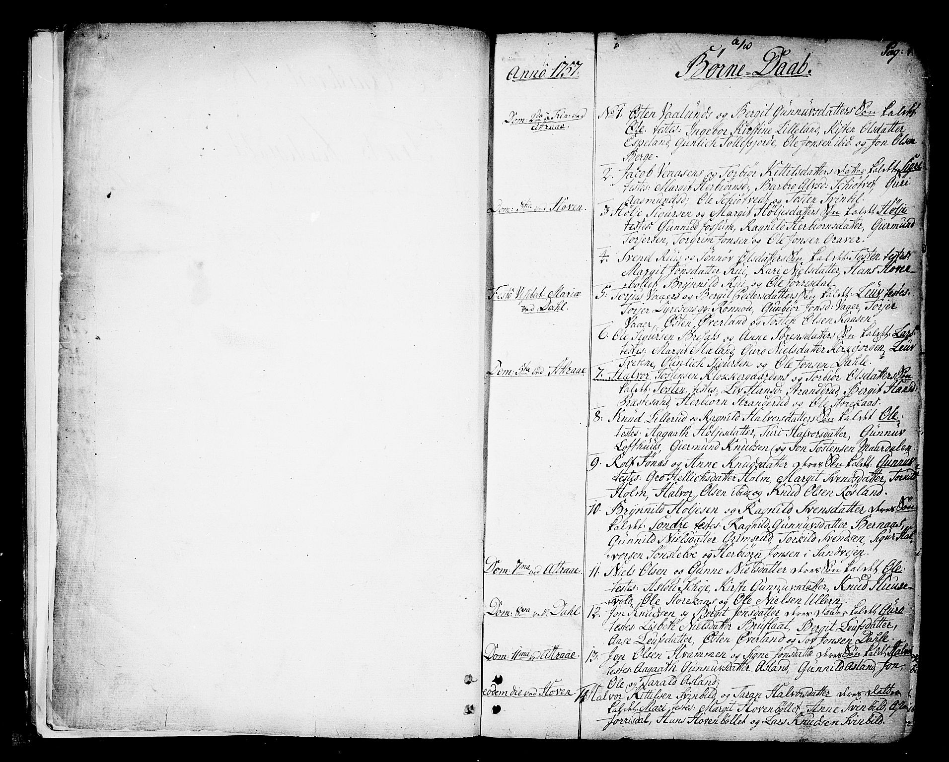 Tinn kirkebøker, SAKO/A-308/F/Fa/L0002: Parish register (official) no. I 2, 1757-1810, p. 0-1