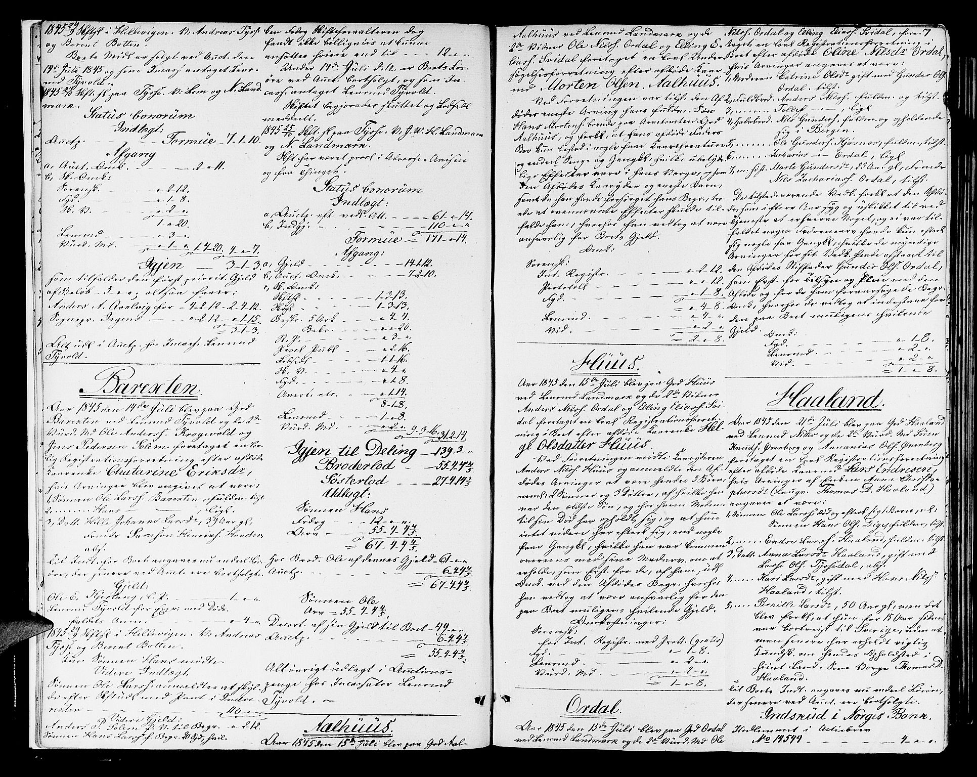 Sunnfjord tingrett, AV/SAB-A-3201/1/H/Ha/Had/L0020: Skifteprotokioll, 1845-1853, p. 6b-7a