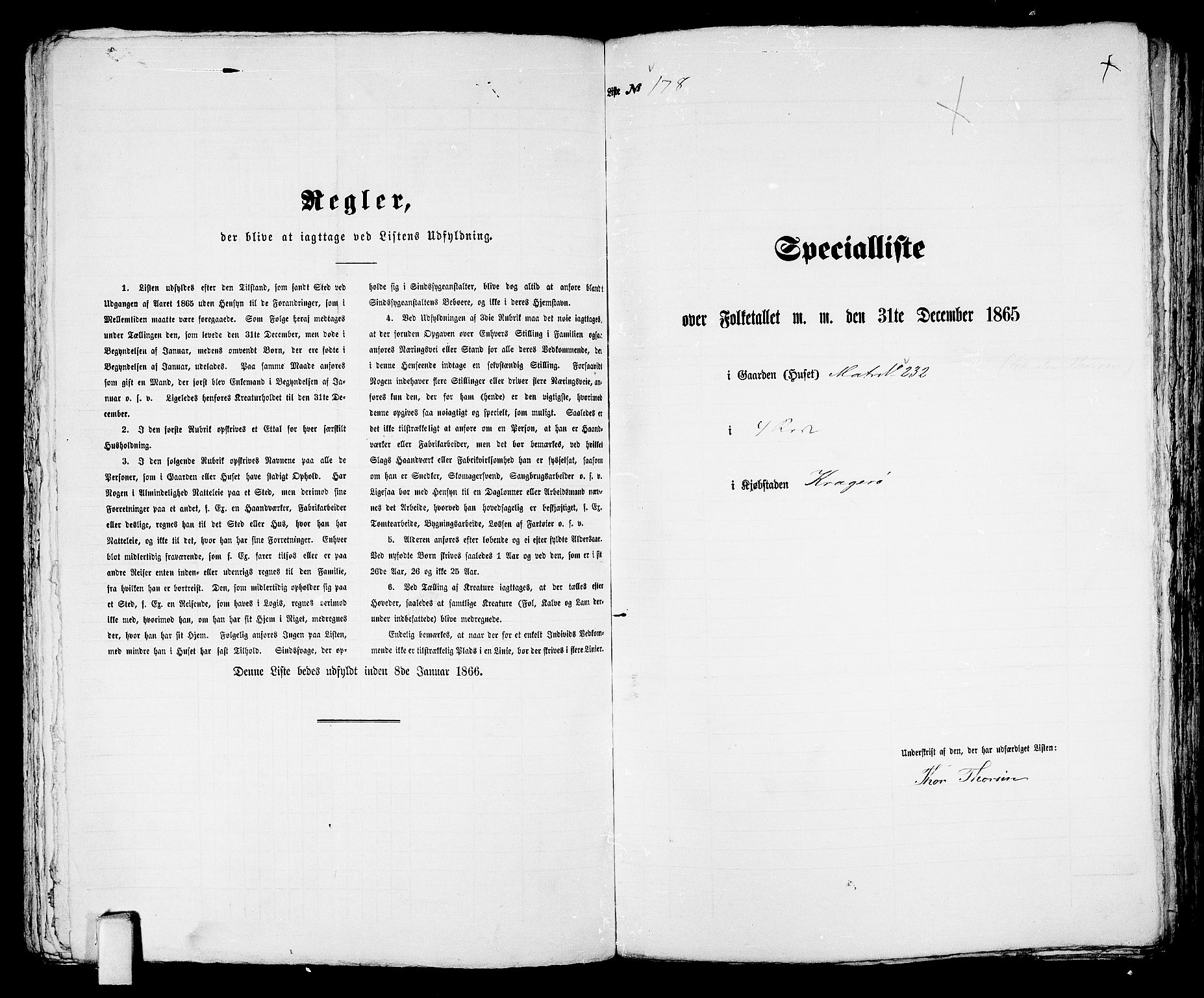 RA, 1865 census for Kragerø/Kragerø, 1865, p. 366