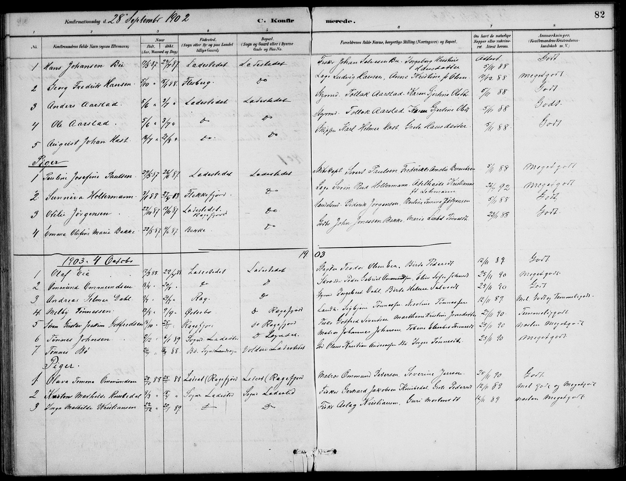 Sokndal sokneprestkontor, AV/SAST-A-101808: Parish register (official) no. A 12, 1887-1927, p. 82