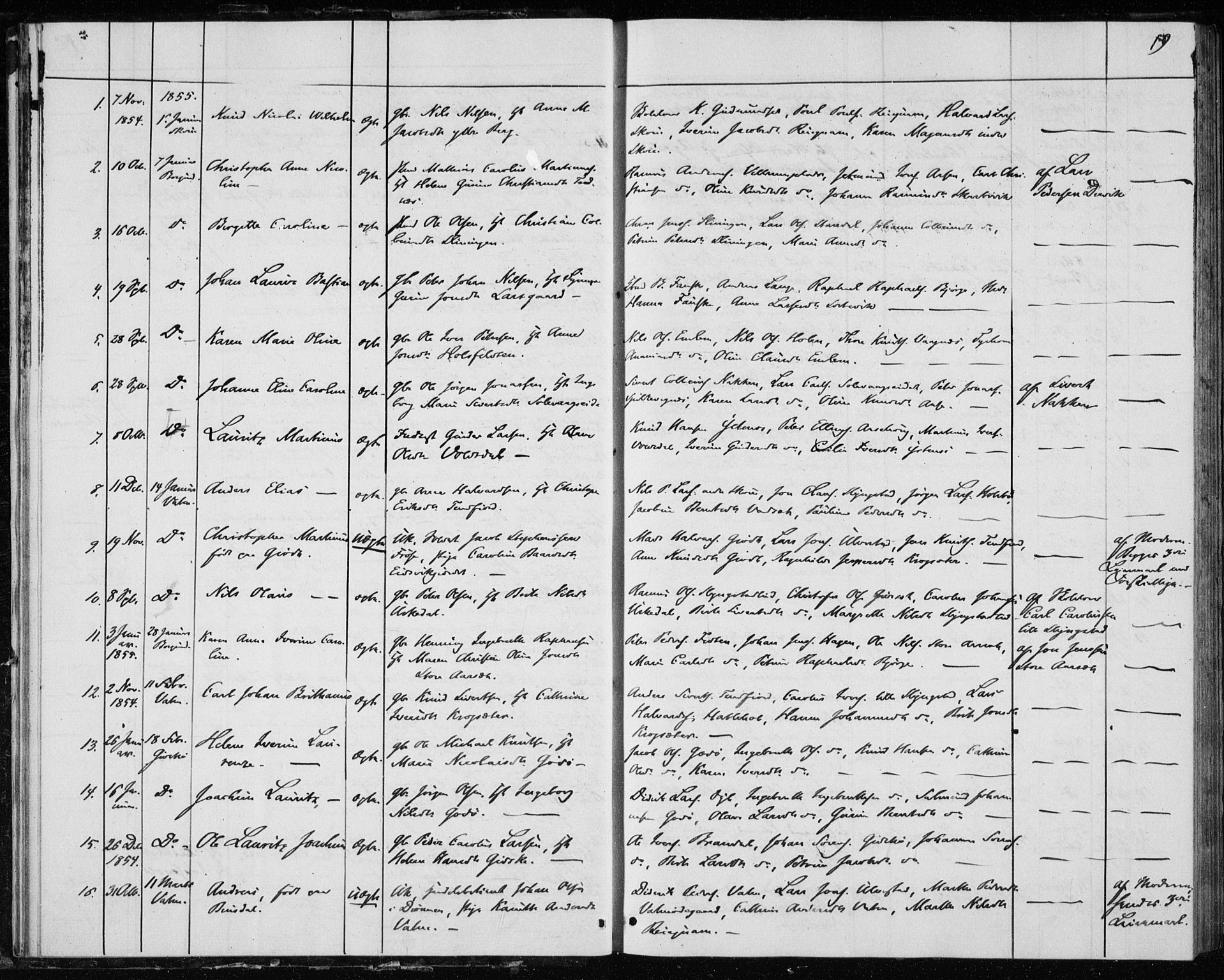 Ministerialprotokoller, klokkerbøker og fødselsregistre - Møre og Romsdal, AV/SAT-A-1454/528/L0416: Curate's parish register no. 528B04, 1853-1857, p. 19