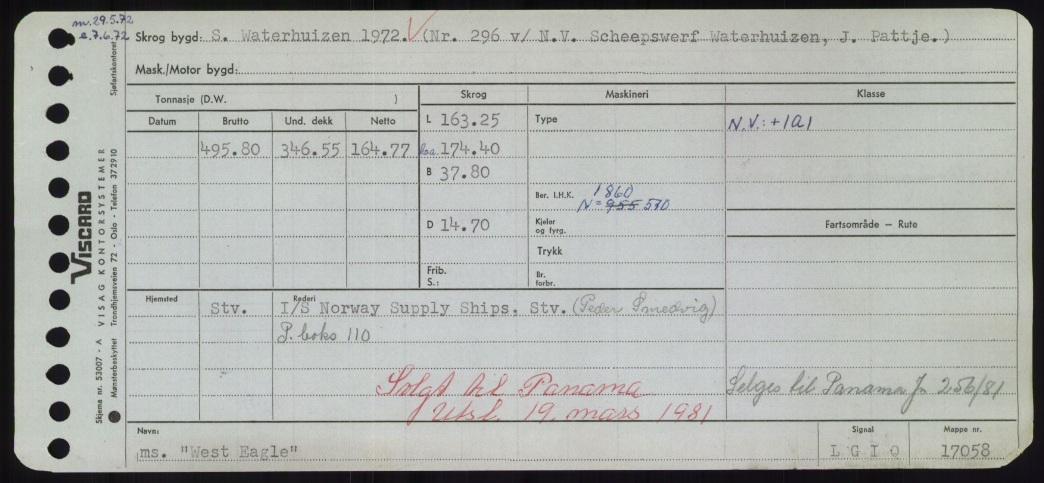 Sjøfartsdirektoratet med forløpere, Skipsmålingen, RA/S-1627/H/Hd/L0041: Fartøy, Vi-Ås, p. 257