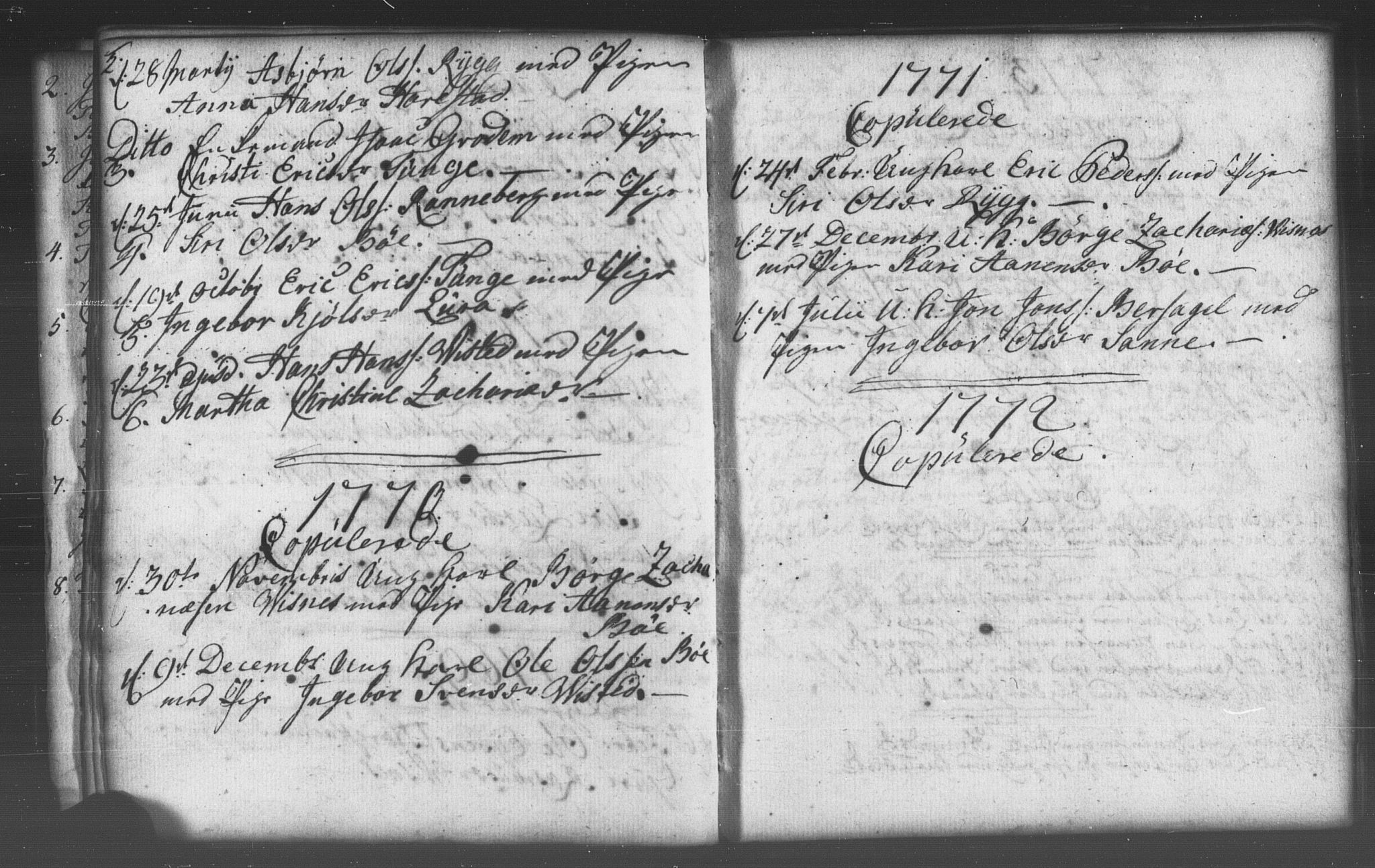 Domkirken sokneprestkontor, AV/SAST-A-101812/001/30/30BB/L0005: Parish register (copy) no. B 5 /2, 1760-1781