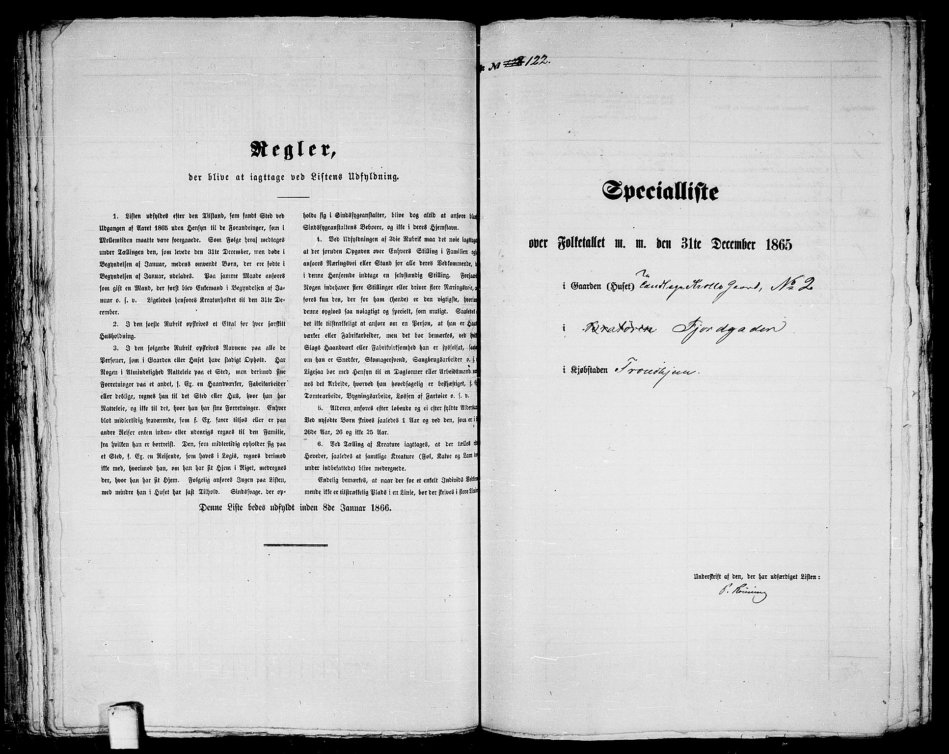 RA, 1865 census for Trondheim, 1865, p. 280