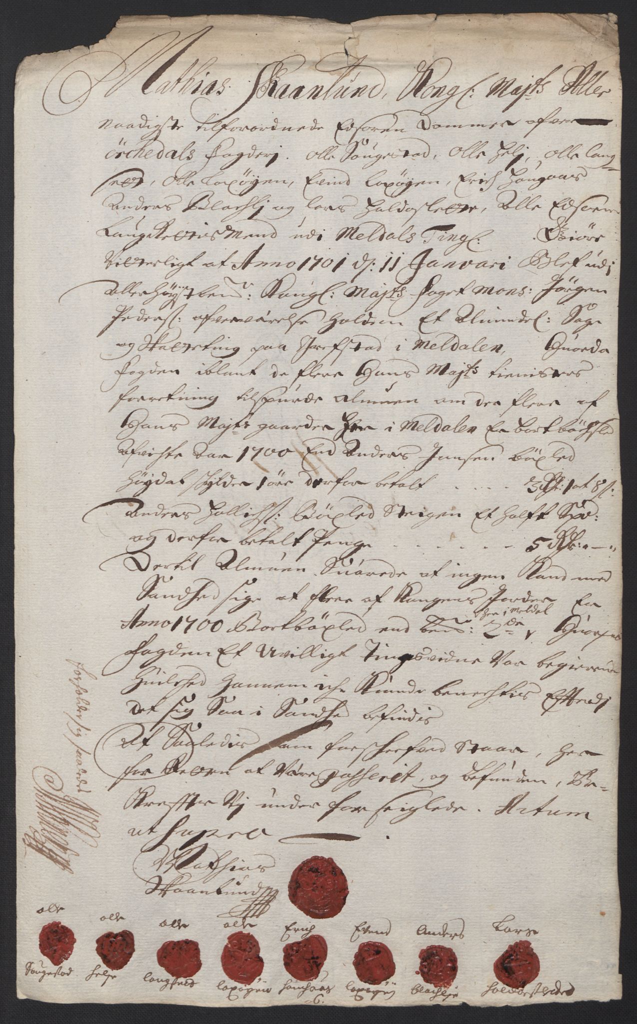 Rentekammeret inntil 1814, Reviderte regnskaper, Fogderegnskap, AV/RA-EA-4092/R60/L3950: Fogderegnskap Orkdal og Gauldal, 1700, p. 155