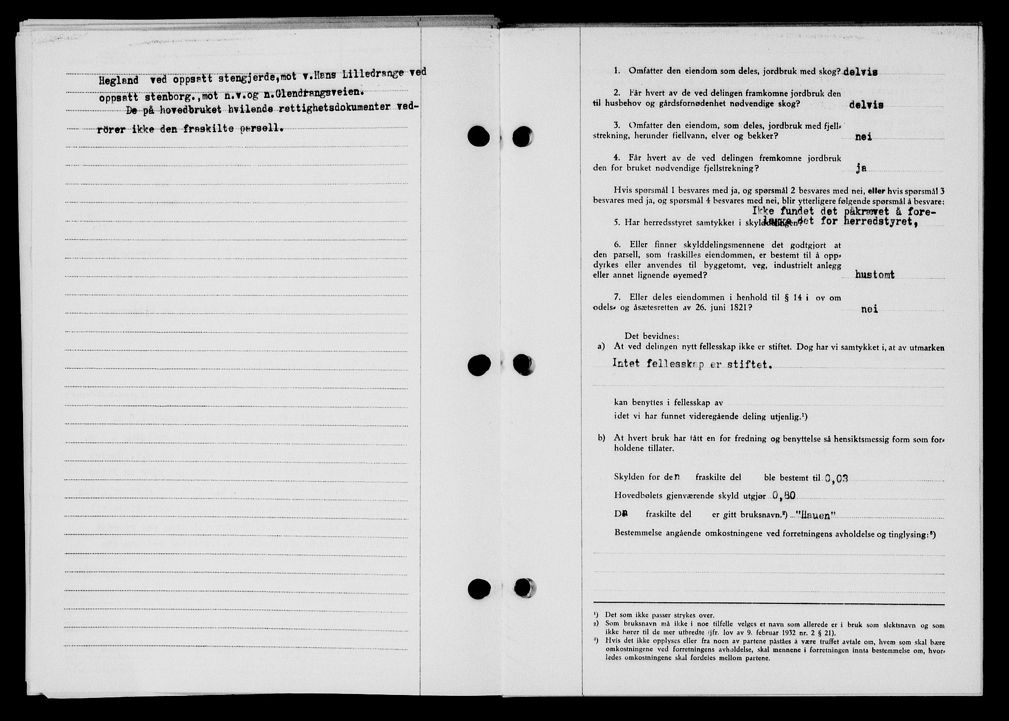 Flekkefjord sorenskriveri, SAK/1221-0001/G/Gb/Gba/L0061: Mortgage book no. A-9, 1946-1947, Diary no: : 789/1946