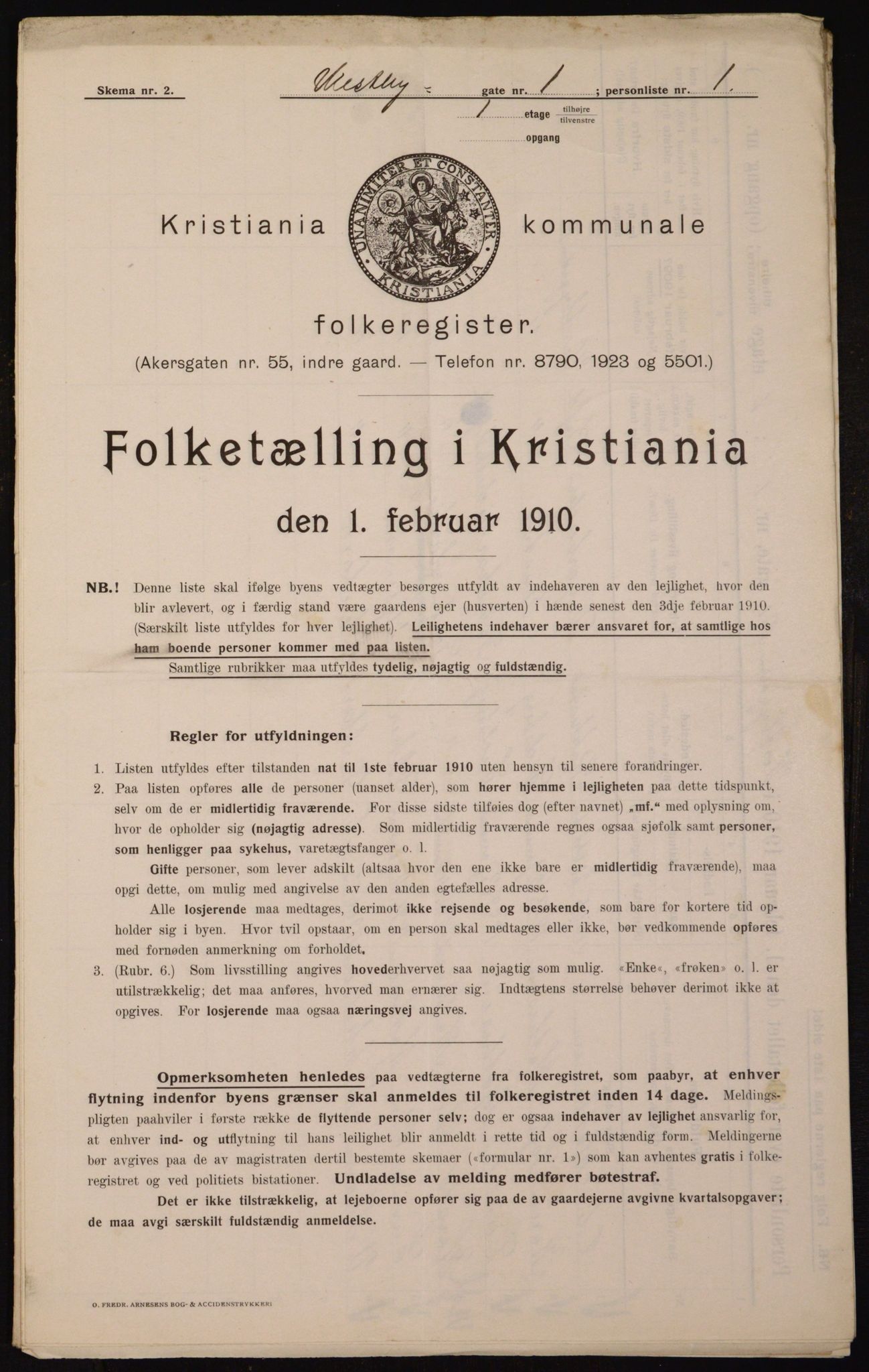 OBA, Municipal Census 1910 for Kristiania, 1910, p. 115940