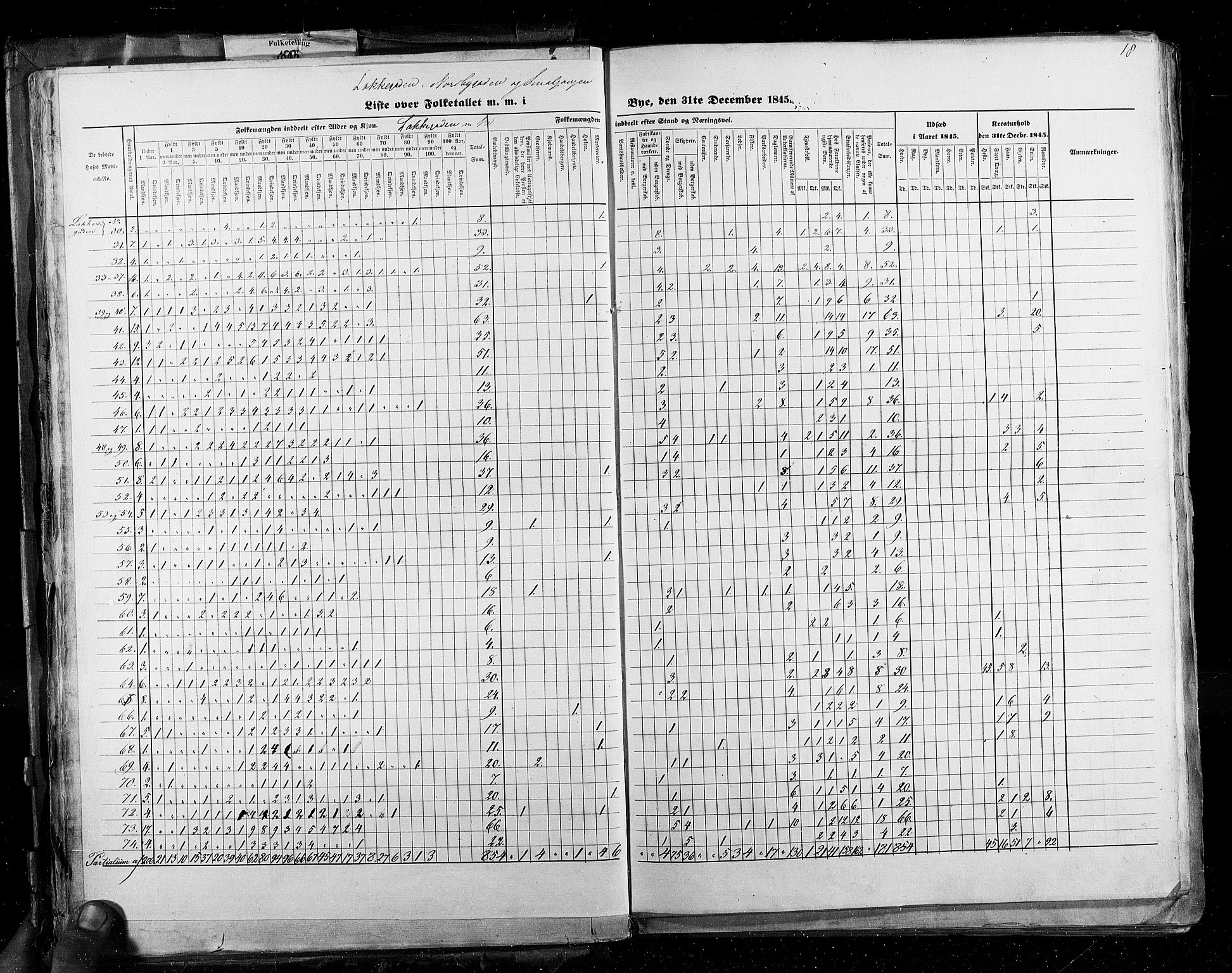 RA, Census 1845, vol. 2: Smålenenes amt og Akershus amt, 1845, p. 18