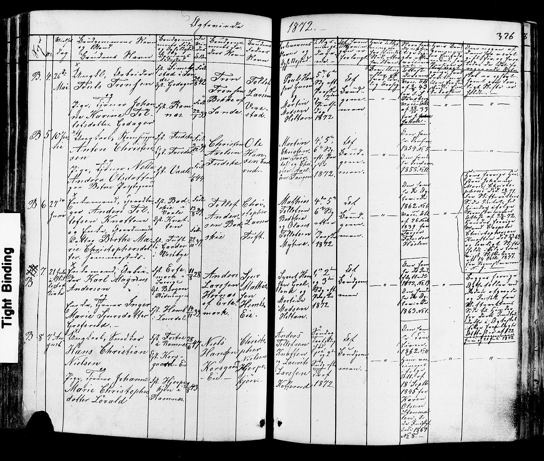 Botne kirkebøker, AV/SAKO-A-340/F/Fa/L0006: Parish register (official) no. I 6, 1836-1877, p. 326