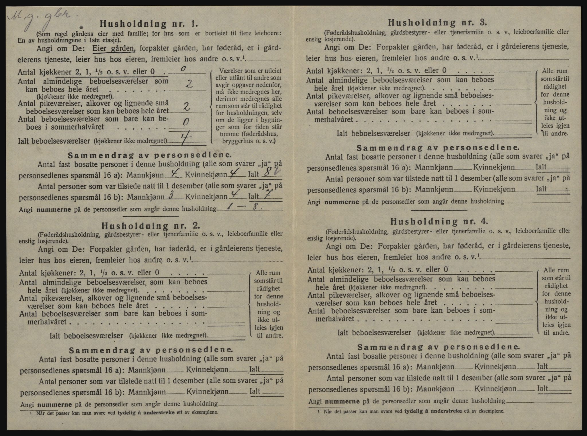 SAT, 1920 census for Tydal, 1920, p. 304
