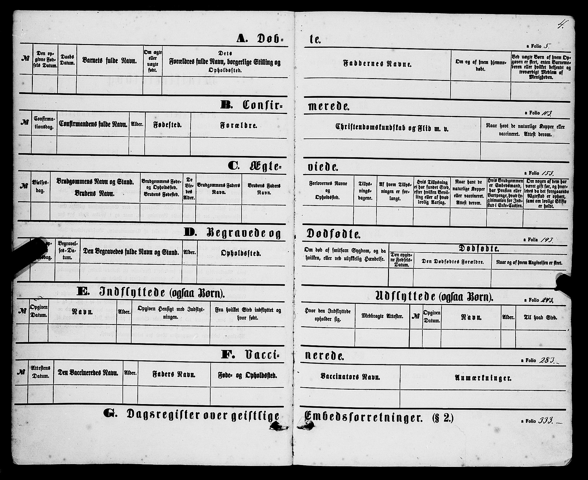 Sveio Sokneprestembete, AV/SAB-A-78501/H/Haa: Parish register (official) no. A 1, 1861-1877, p. 4
